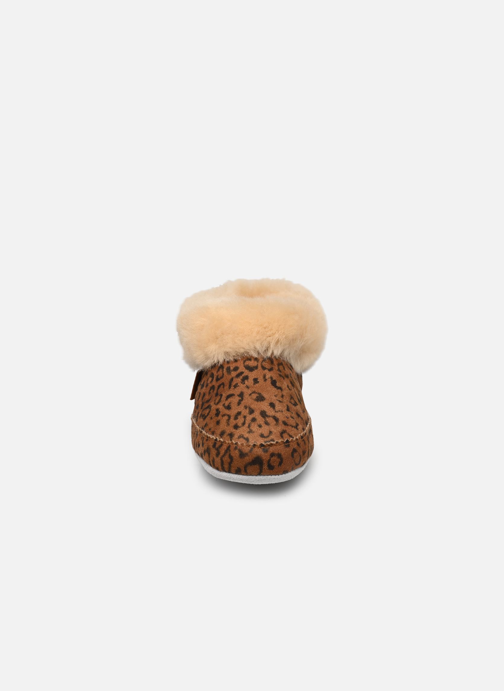 Hausschuhe Emmy damen braun Shepherd Hausschuhe Emmy damen braun Leopard/Chestnut