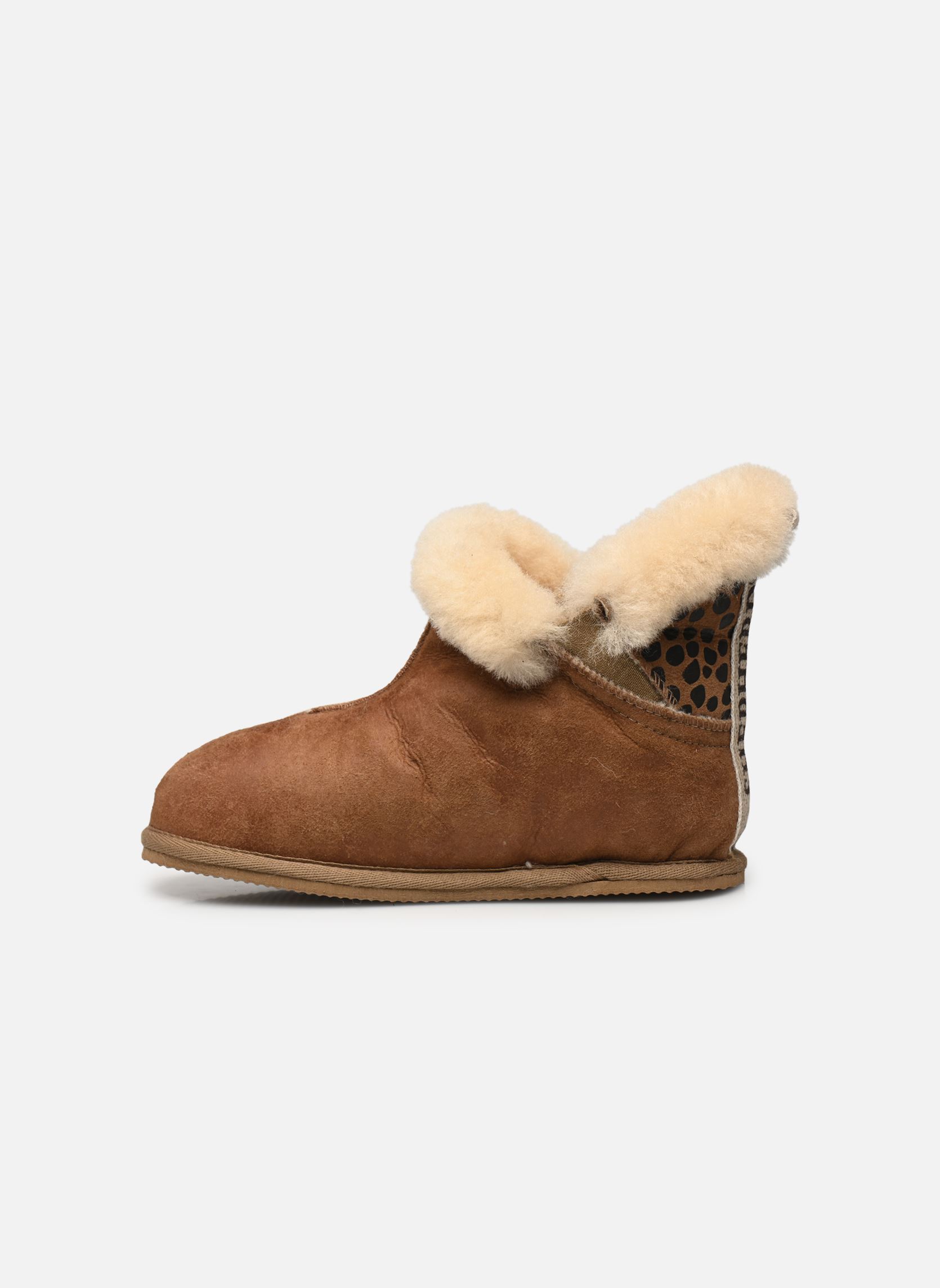 Hausschuhe Bella damen braun Shepherd Hausschuhe Bella damen braun Antique Cognac/Léopard