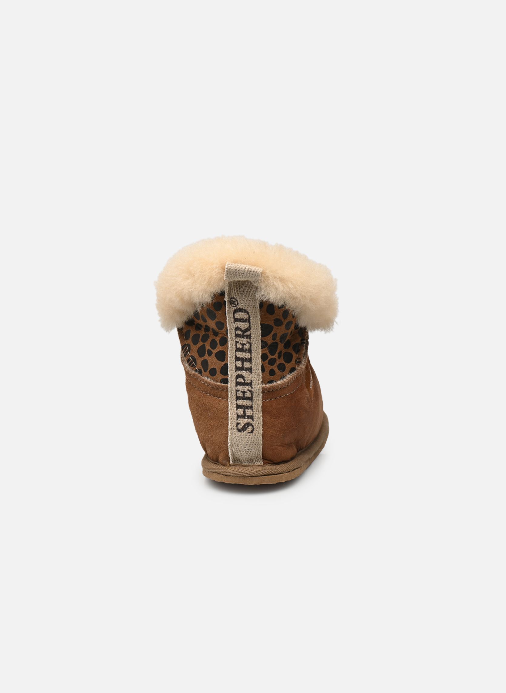 Hausschuhe Bella damen braun Shepherd Hausschuhe Bella damen braun Antique Cognac/Léopard