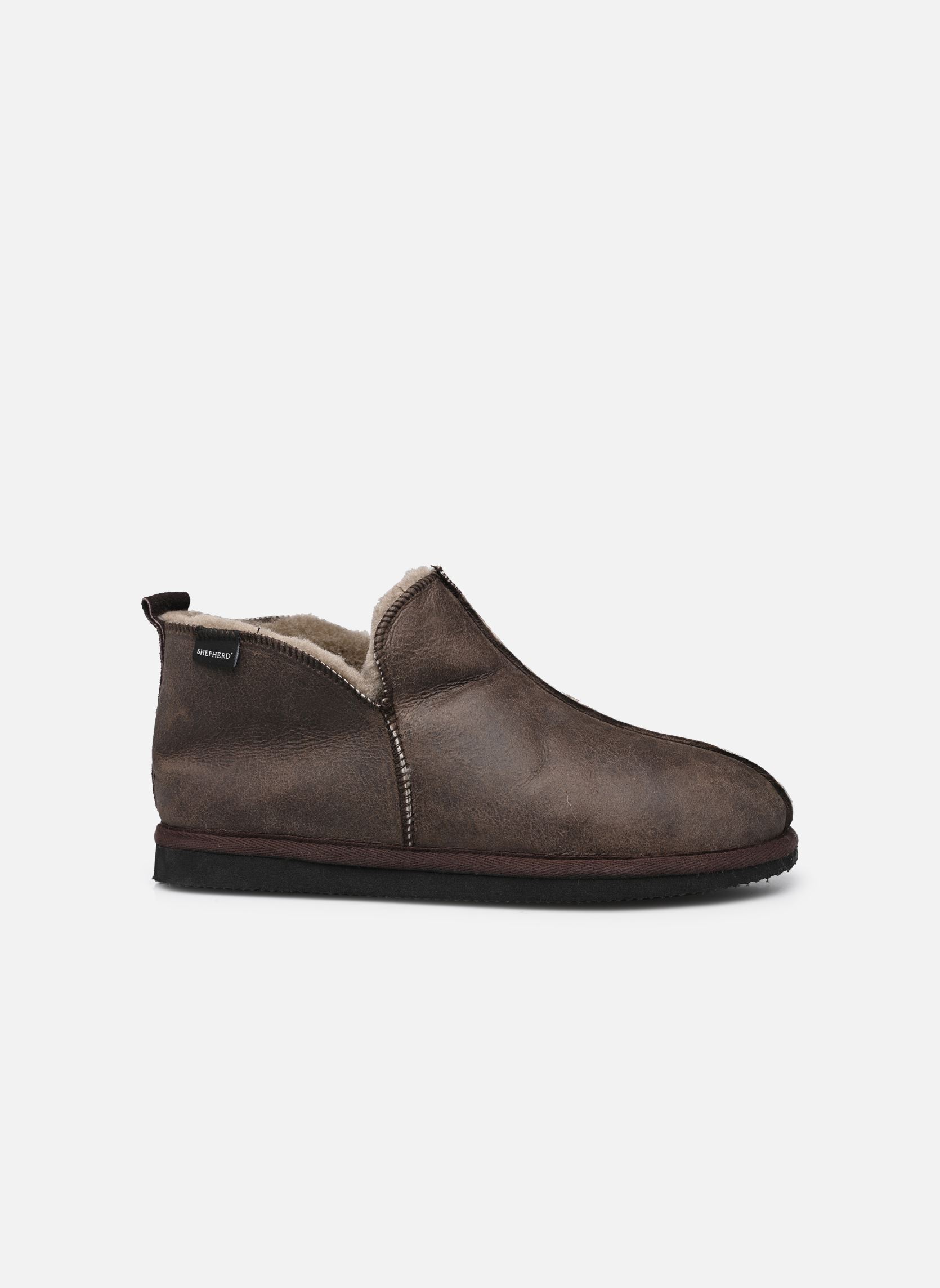 Hausschuhe Anton herren grau Shepherd Hausschuhe Anton herren grau Stone Oiled Antique