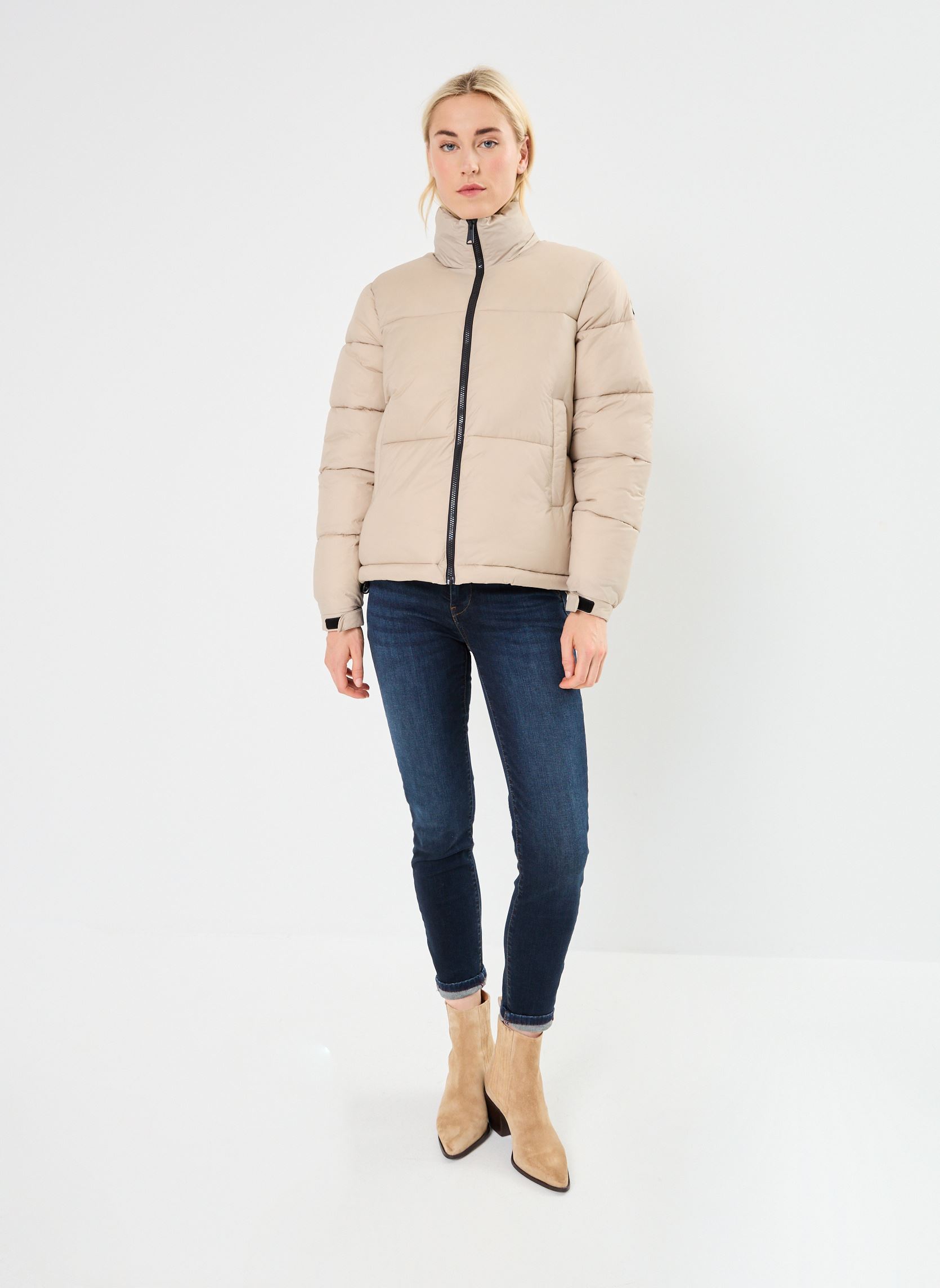 Piumini Doudoune Courte donna beige Schott Piumini Doudoune Courte donna beige BEIGE