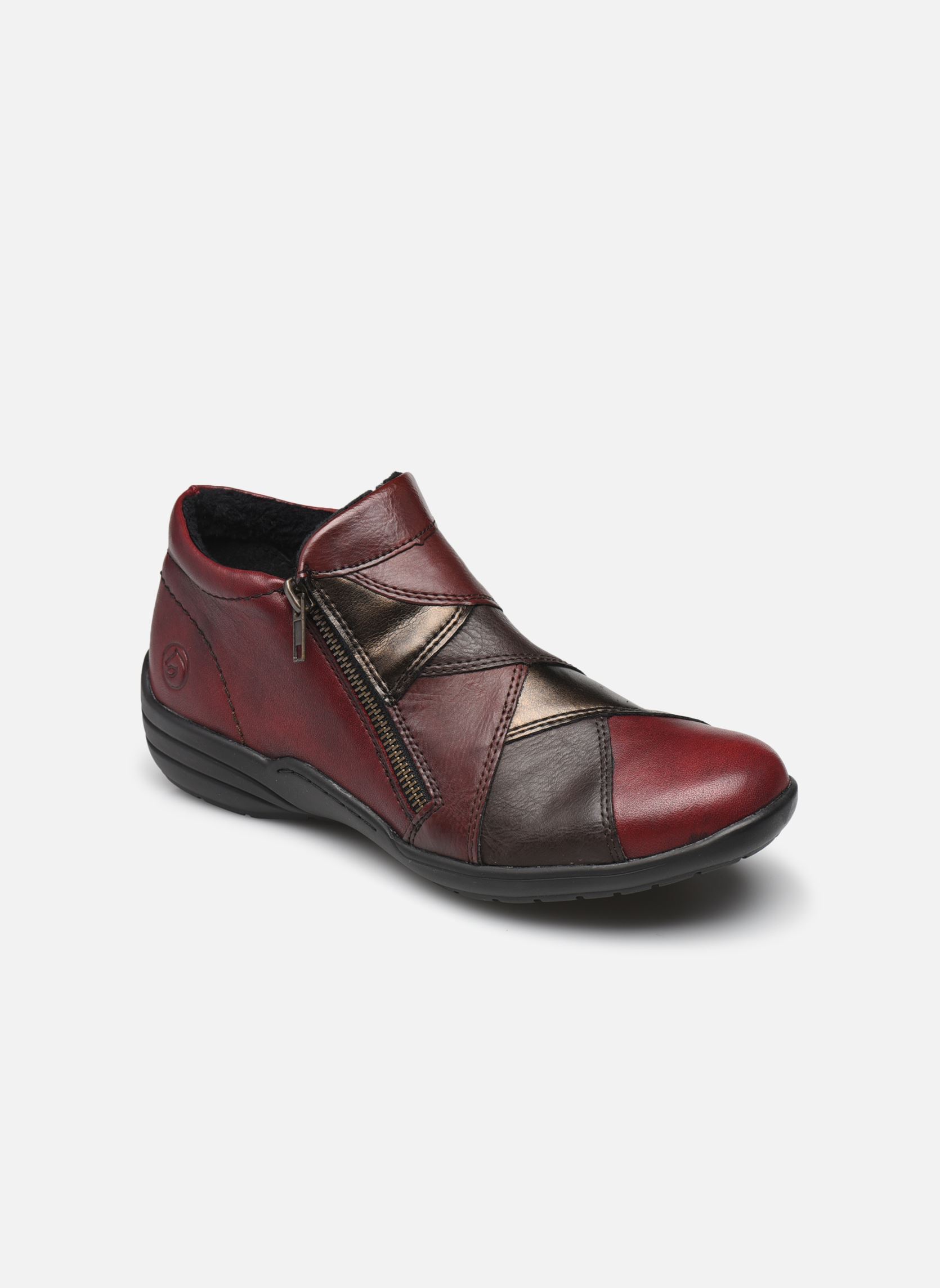 Bottines basses OLGA femme rouge Remonte Bottines basses OLGA femme rouge VINO/ANTIK/HAVANNA/VINOROSSO