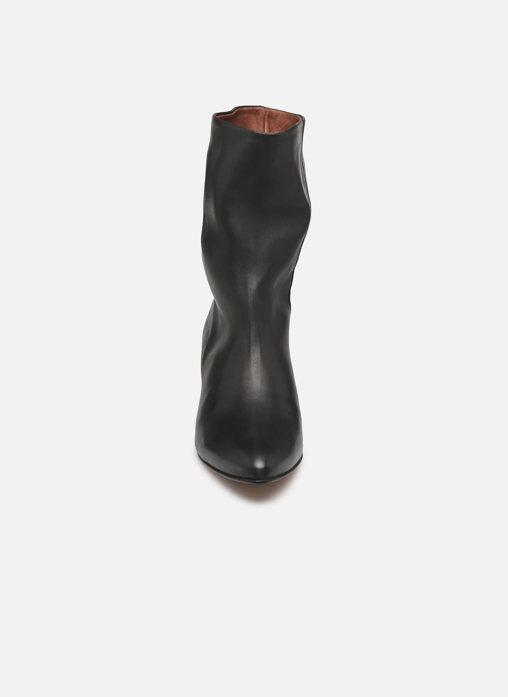 Niedrige Ankle Boots Vully Stiletto damen schwarz Anonymous Copenhagen Niedrige Ankle Boots Vully Stiletto damen schwarz SOFT CALF BLACK