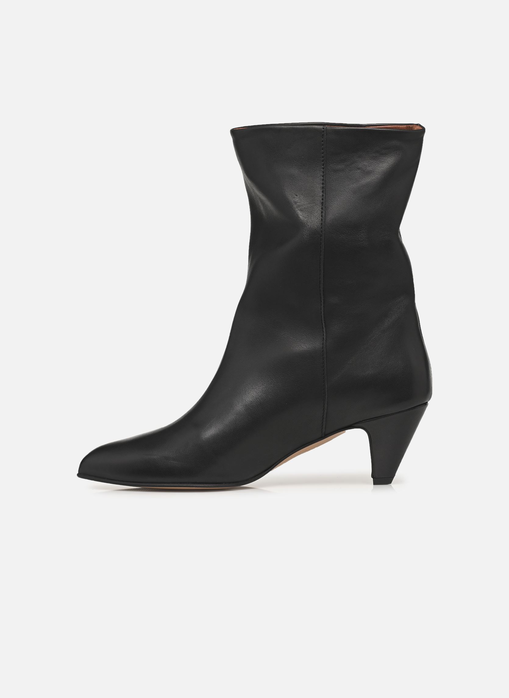 Niedrige Ankle Boots Vully Stiletto damen schwarz Anonymous Copenhagen Niedrige Ankle Boots Vully Stiletto damen schwarz SOFT CALF BLACK