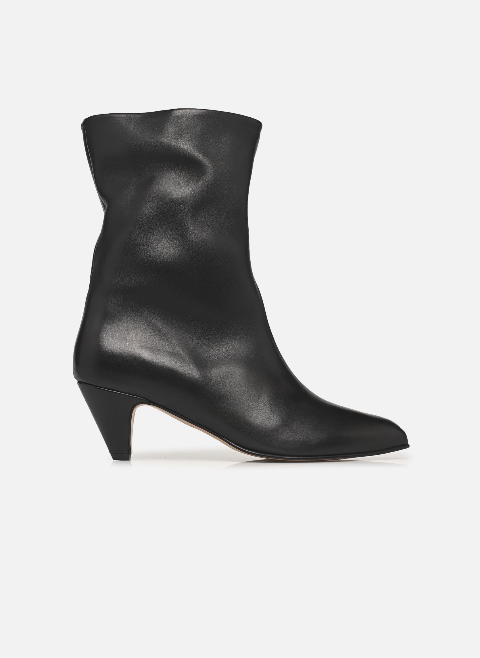 Niedrige Ankle Boots Vully Stiletto damen schwarz Anonymous Copenhagen Niedrige Ankle Boots Vully Stiletto damen schwarz SOFT CALF BLACK