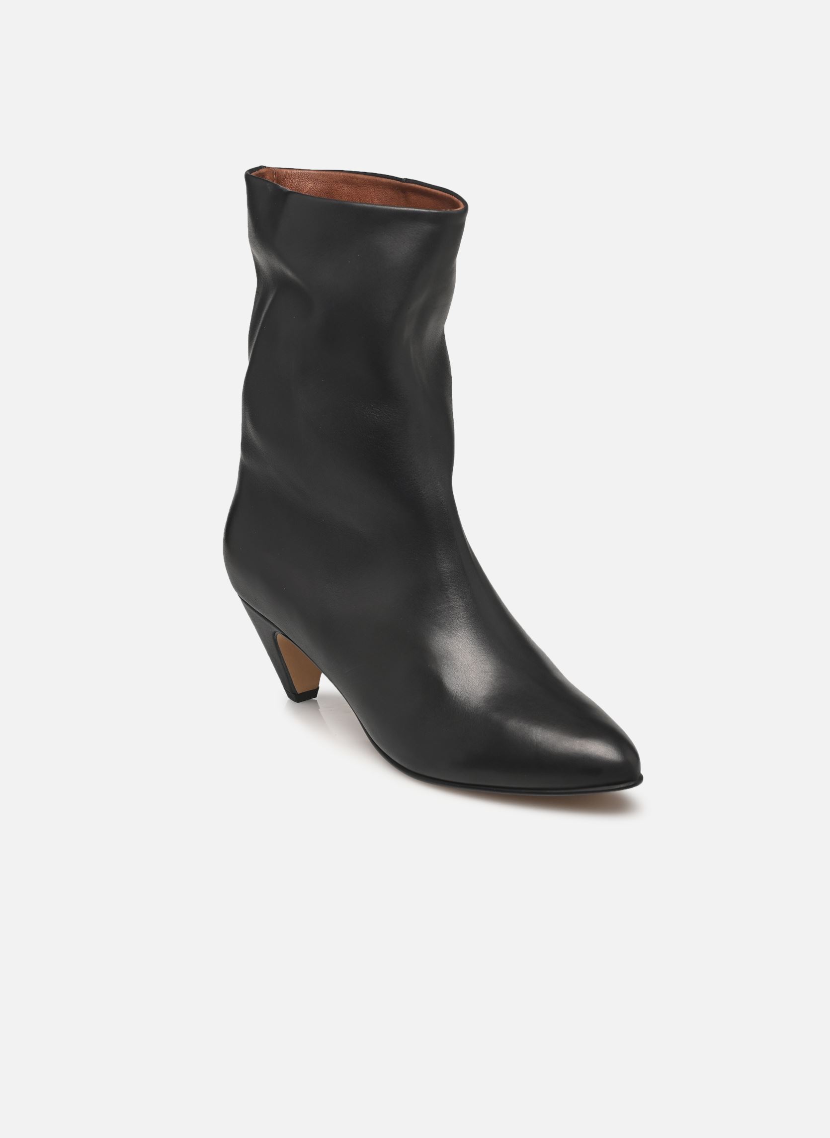 Niedrige Ankle Boots Vully Stiletto damen schwarz Anonymous Copenhagen Niedrige Ankle Boots Vully Stiletto damen schwarz SOFT CALF BLACK