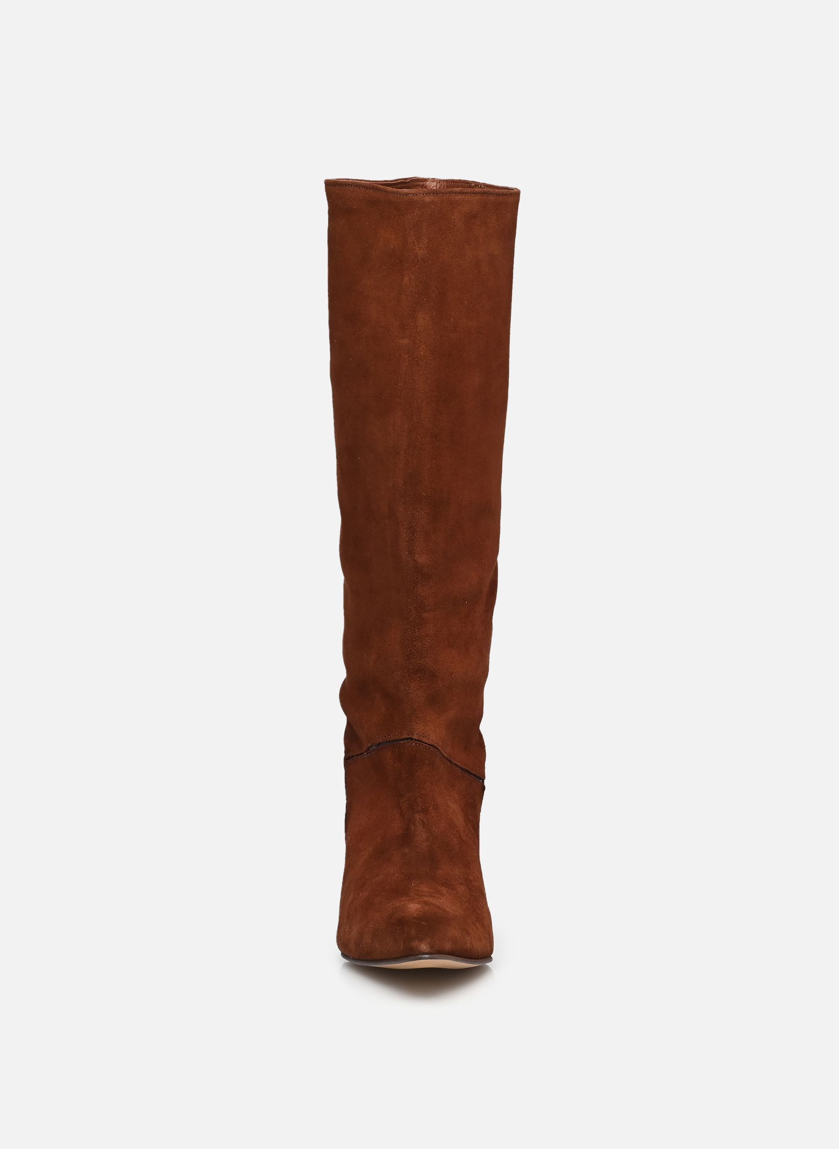 Bottes Jasmina 50 Stiletto femme marron Anonymous Copenhagen Bottes Jasmina 50 Stiletto femme marron CALF SUEDE CHOCOLATE