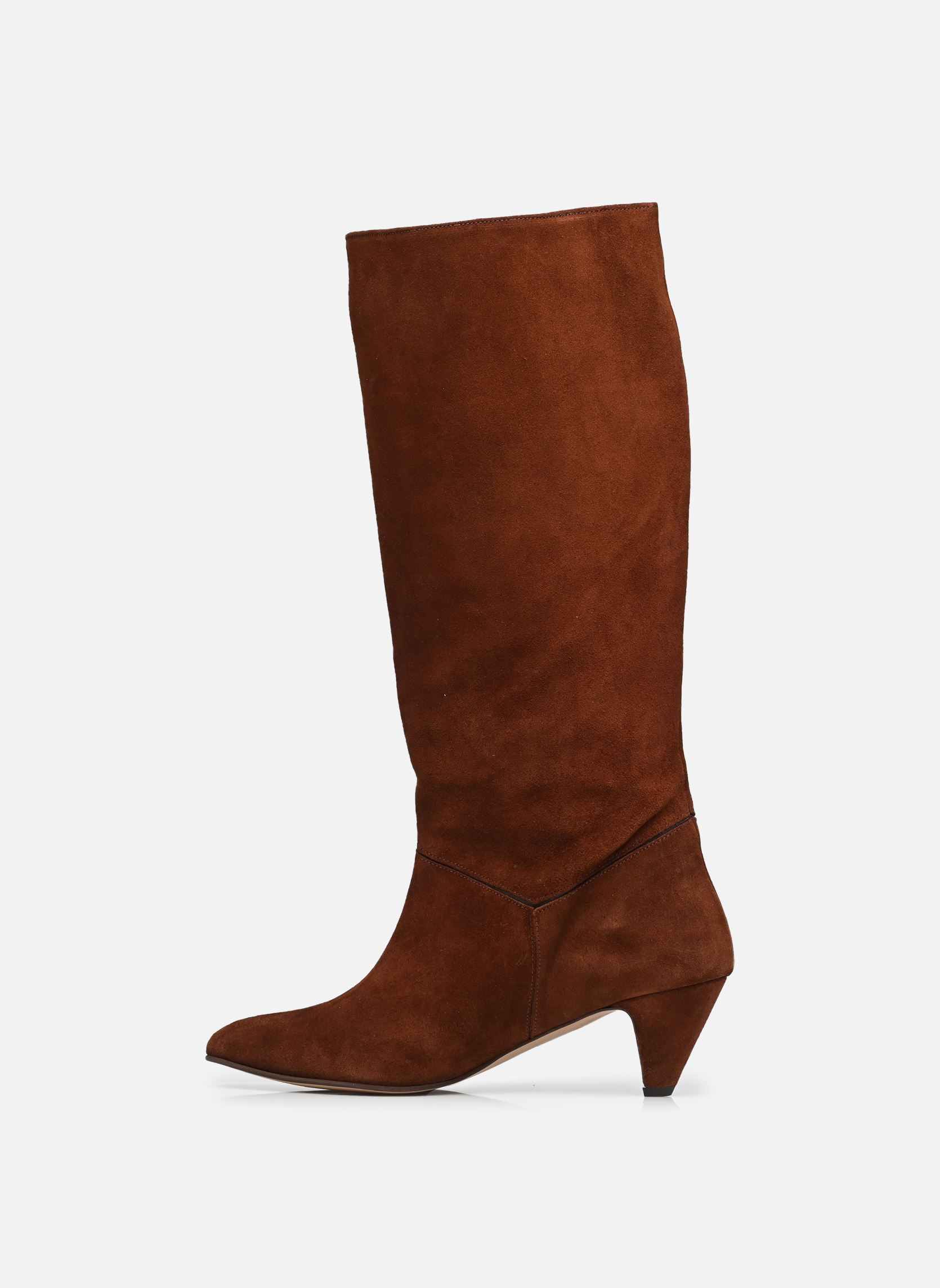 Bottes Jasmina 50 Stiletto femme marron Anonymous Copenhagen Bottes Jasmina 50 Stiletto femme marron CALF SUEDE CHOCOLATE