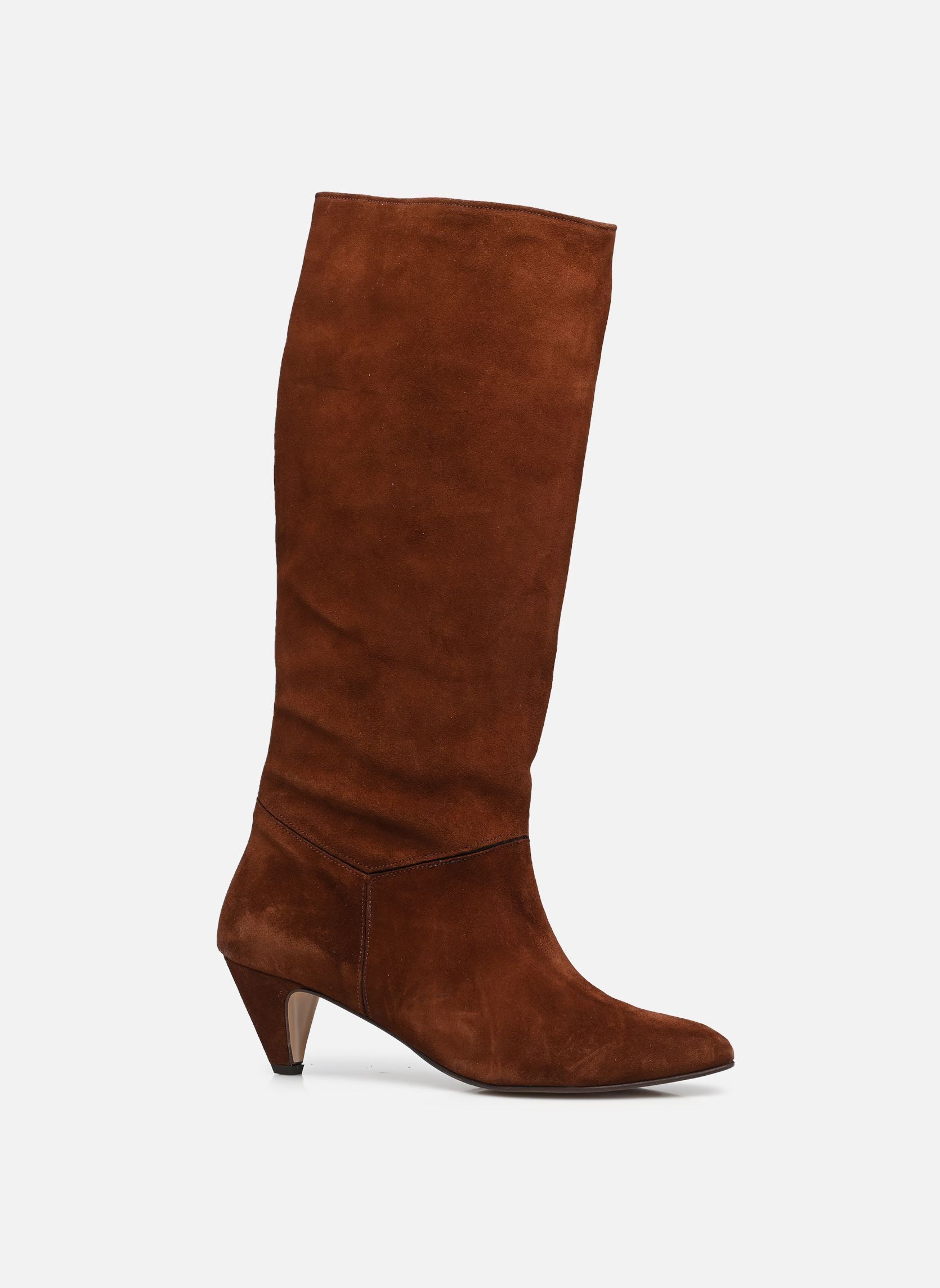 Bottes Jasmina 50 Stiletto femme marron Anonymous Copenhagen Bottes Jasmina 50 Stiletto femme marron CALF SUEDE CHOCOLATE