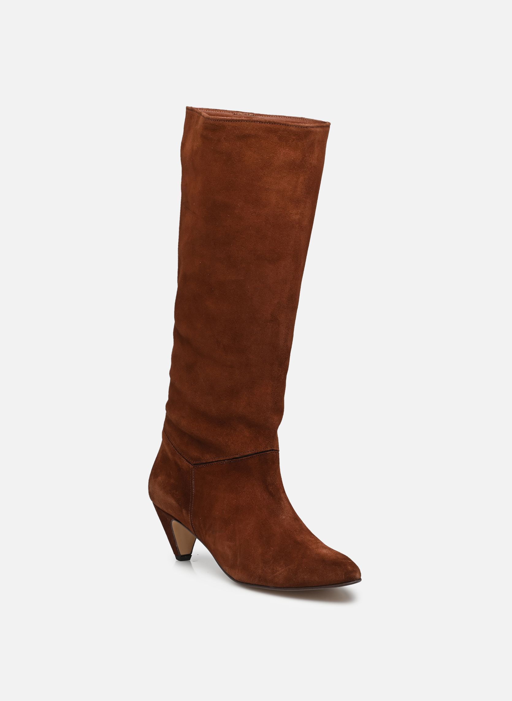Bottes Jasmina 50 Stiletto femme marron Anonymous Copenhagen Bottes Jasmina 50 Stiletto femme marron CALF SUEDE CHOCOLATE