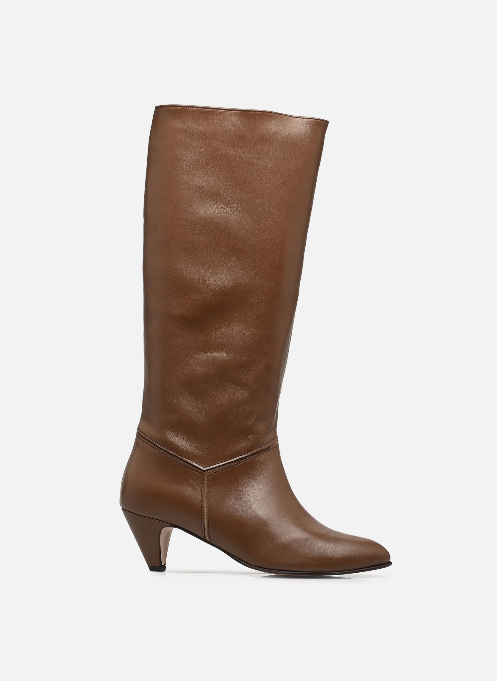 Laarzen Jasmina 50 Stiletto dames bruin Anonymous Copenhagen Laarzen Jasmina 50 Stiletto dames bruin SOFT CALF & SUEDE LEATHER DARK
