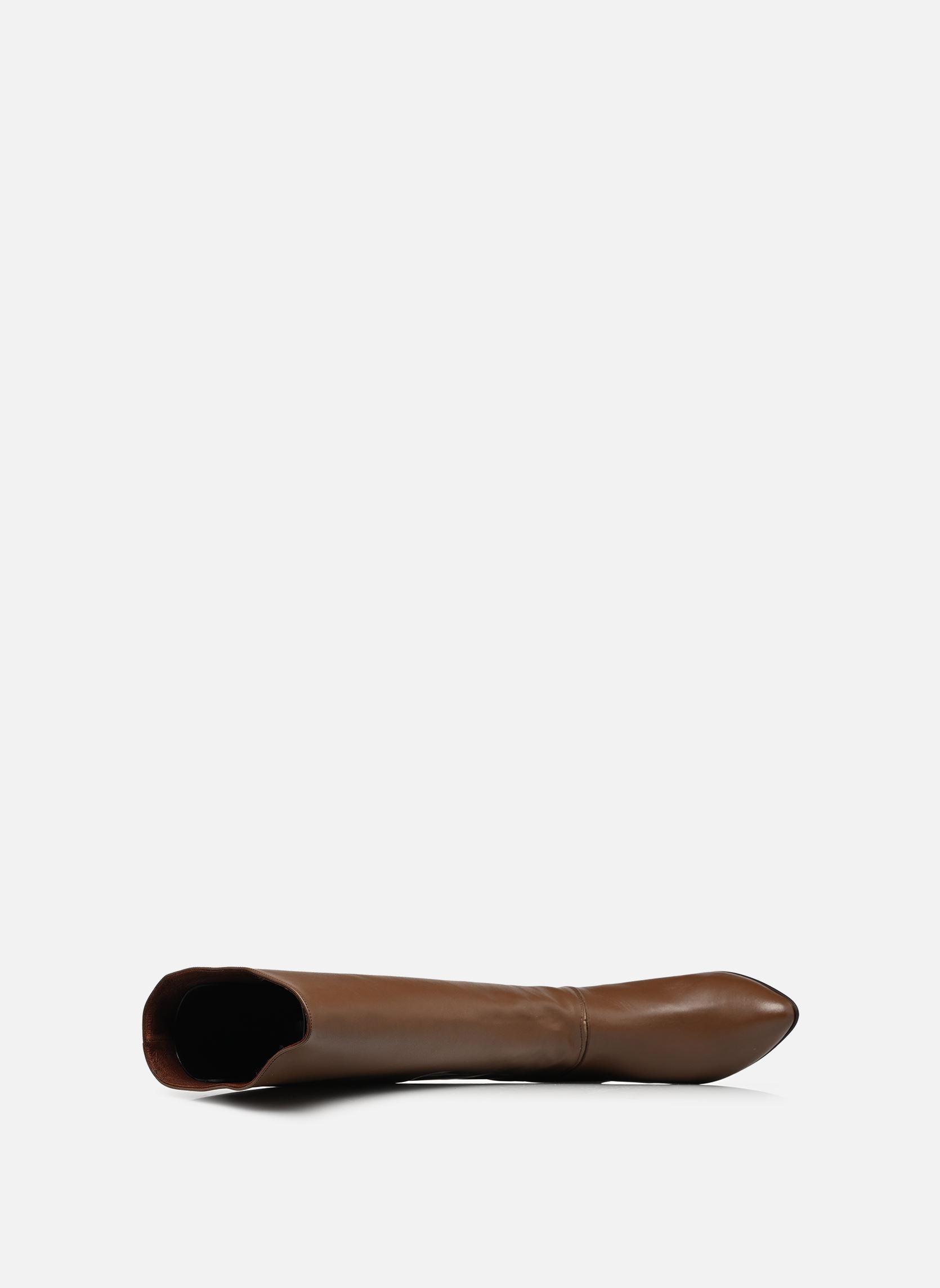 Laarzen Jasmina 50 Stiletto dames bruin Anonymous Copenhagen Laarzen Jasmina 50 Stiletto dames bruin SOFT CALF & SUEDE LEATHER DARK
