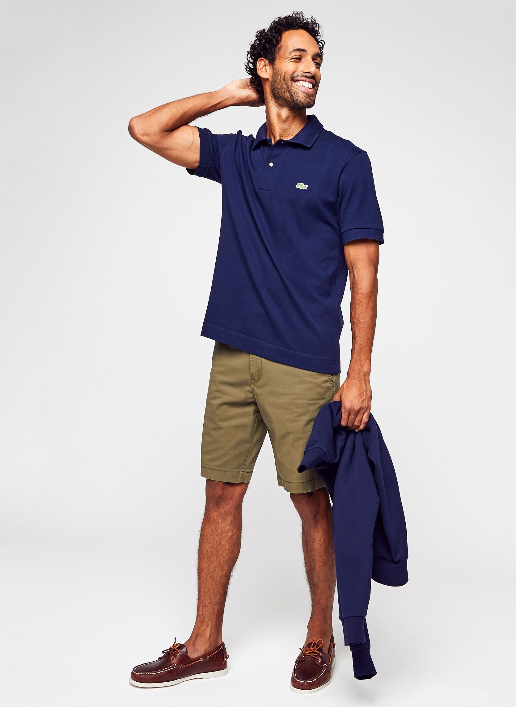 Polo's Polo Classique L1221 Manches Courtes Cot heren blauw Lacoste Polo's Polo Classique L1221 Manches Courtes Cot heren blauw L1221-166