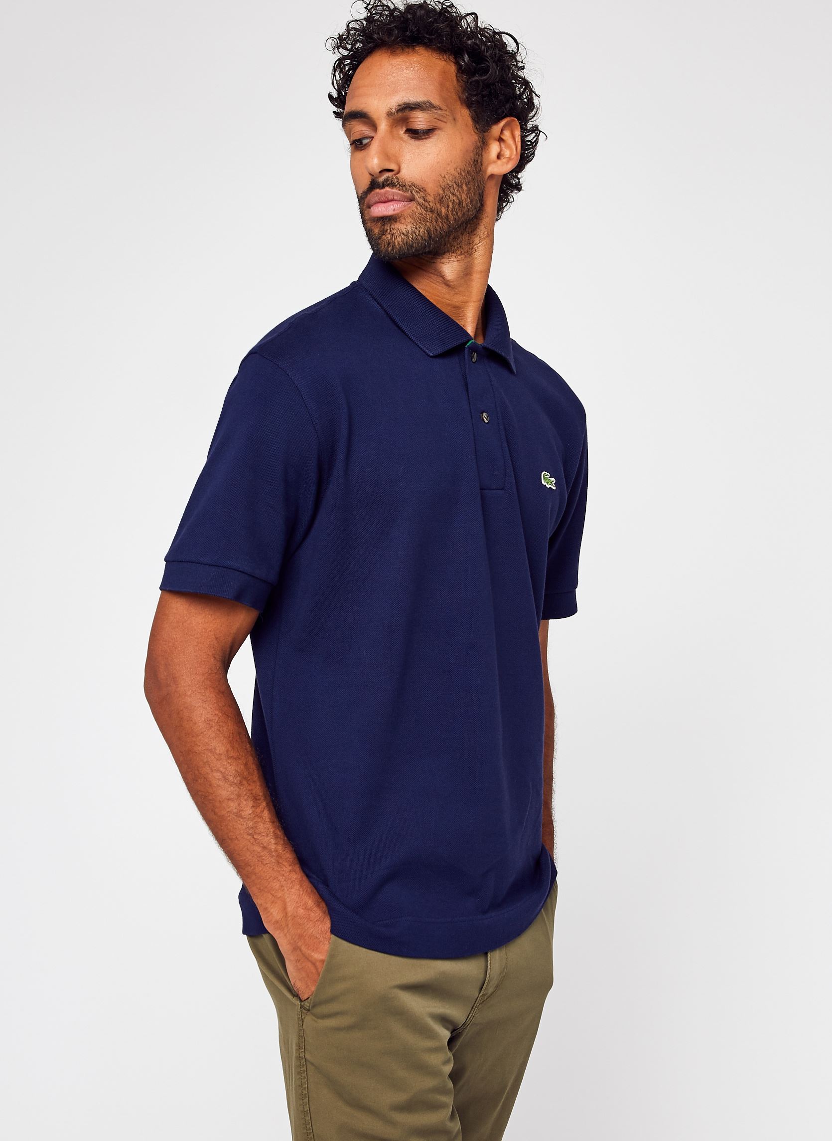 Polo's Polo Classique L1221 Manches Courtes Cot heren blauw Lacoste Polo's Polo Classique L1221 Manches Courtes Cot heren blauw L1221-166