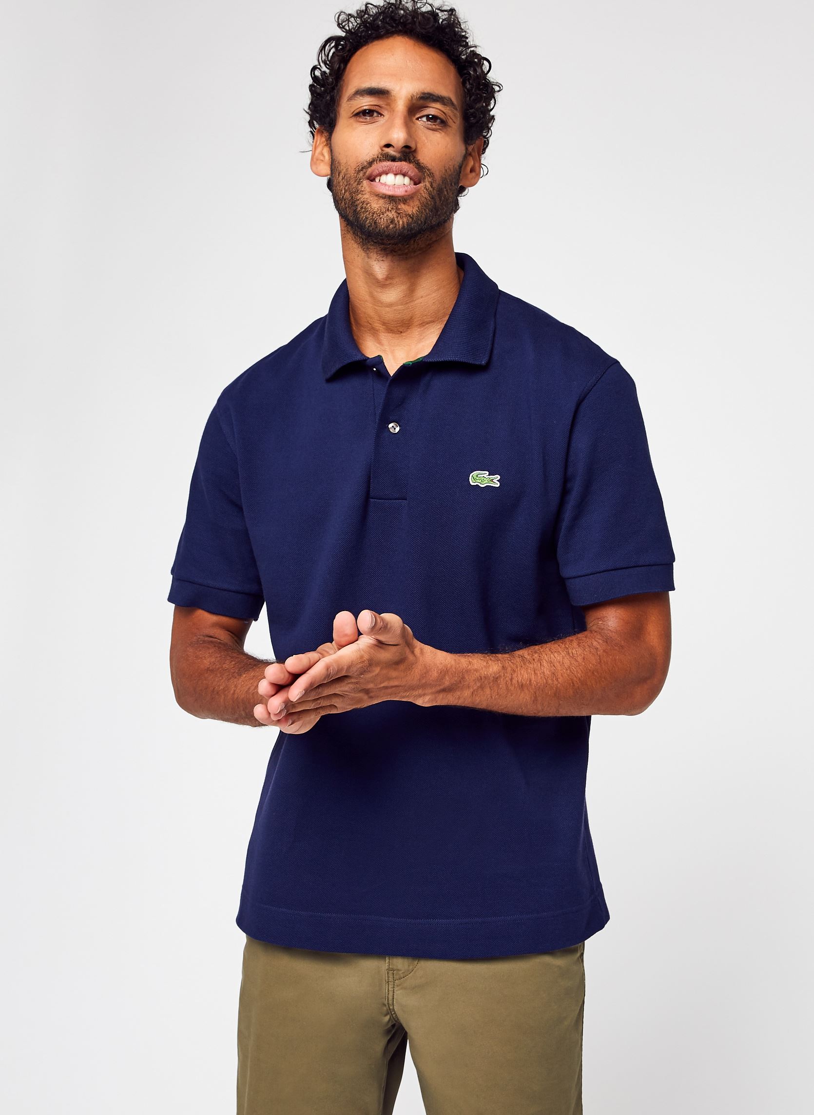 Polo's Polo Classique L1221 Manches Courtes Cot heren blauw Lacoste Polo's Polo Classique L1221 Manches Courtes Cot heren blauw L1221-166