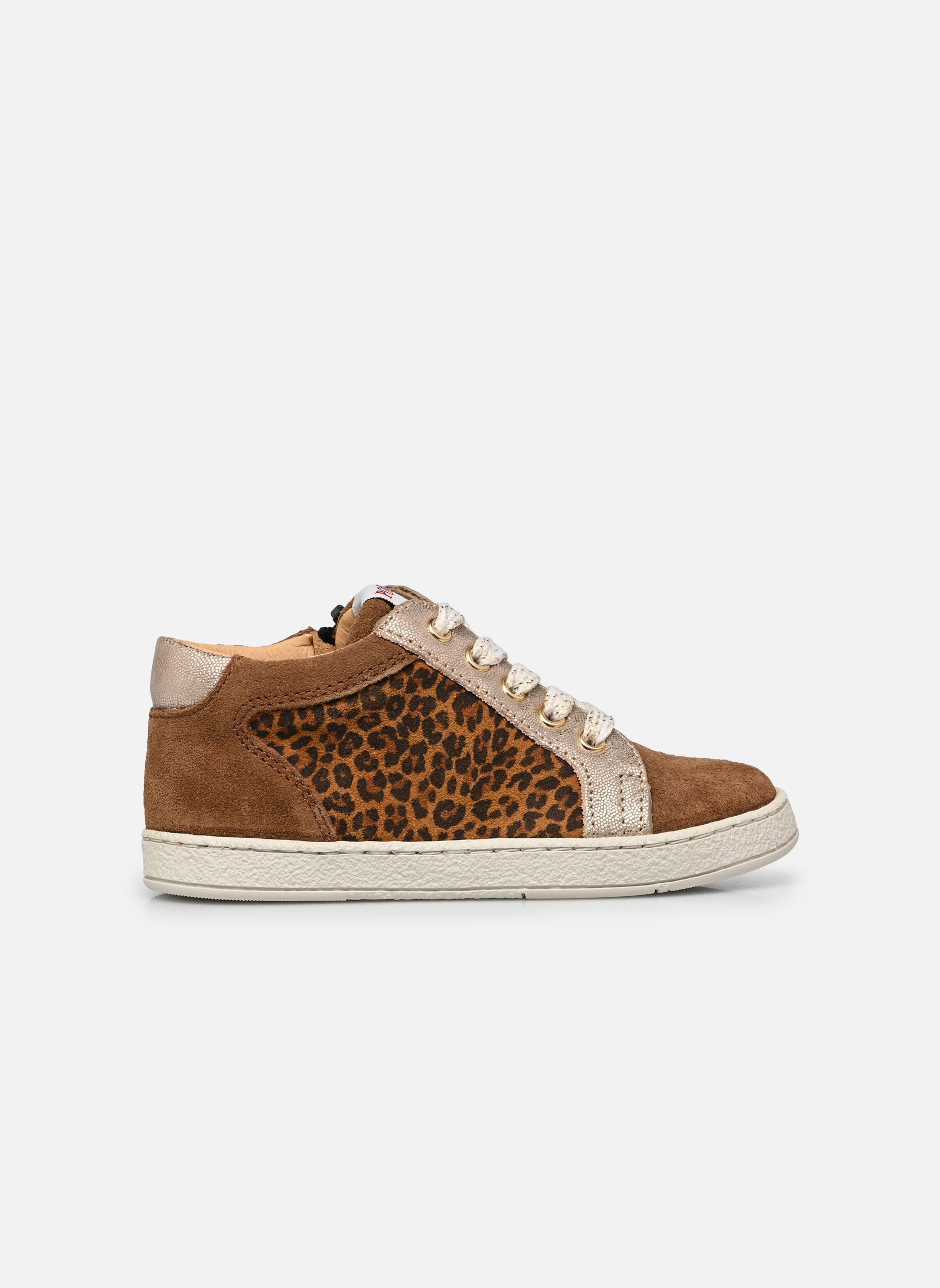 Niedrige Sneaker Mousse Zip Top mädchen braun Pom d Api Niedrige Sneaker Mousse Zip Top mädchen braun MIEL-NATUREL