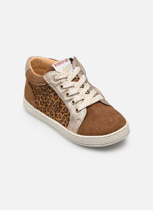Pom d Api Niedrige Sneaker Mousse Zip Top mädchen braun