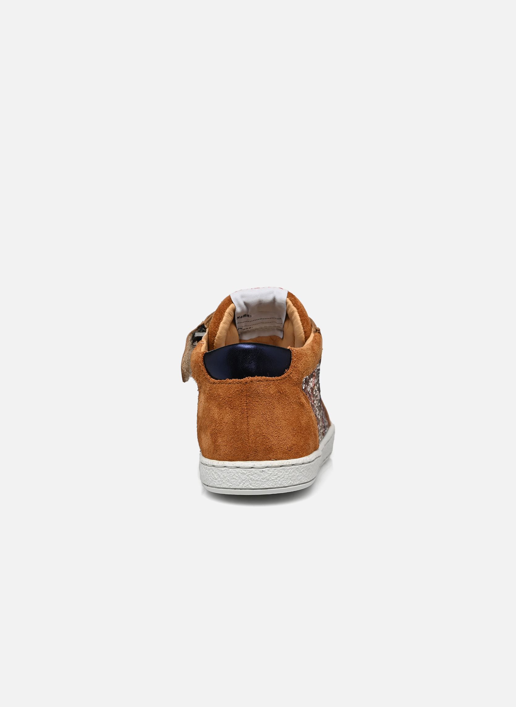 Lage sneakers Mousse Zip Top meisjes bruin Pom d Api Lage sneakers Mousse Zip Top meisjes bruin CARAMEL