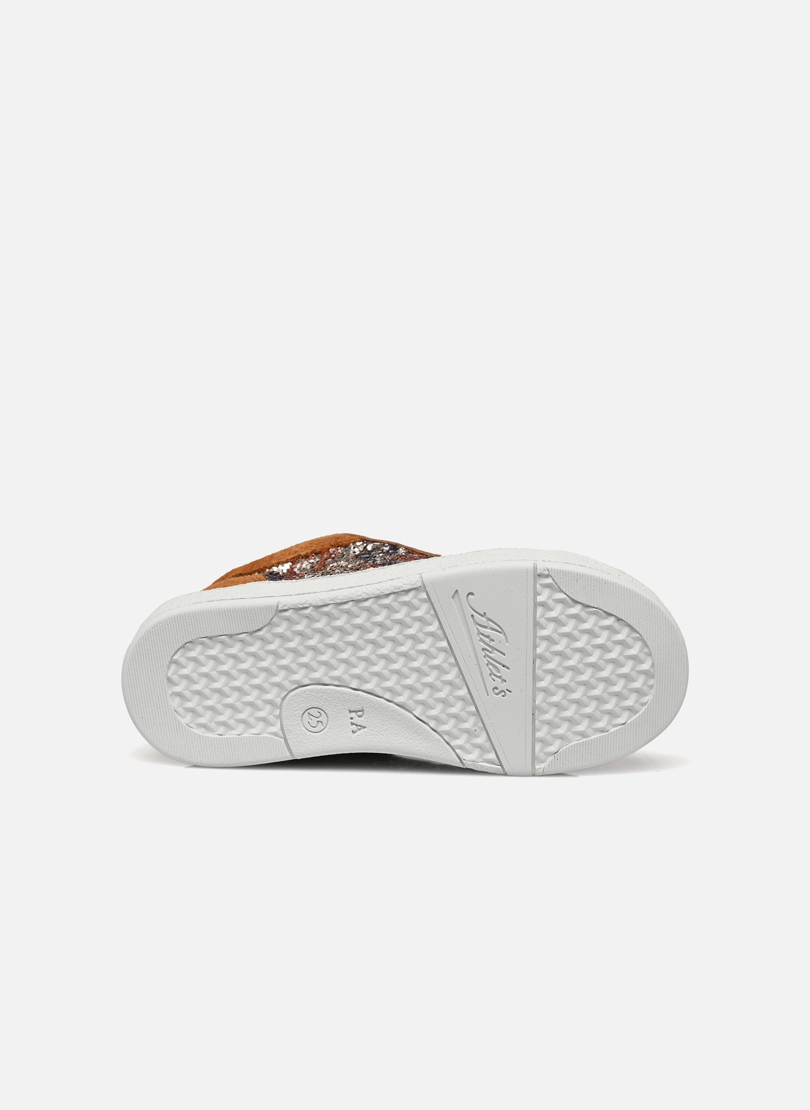 Lage sneakers Mousse Zip Top meisjes bruin Pom d Api Lage sneakers Mousse Zip Top meisjes bruin CARAMEL