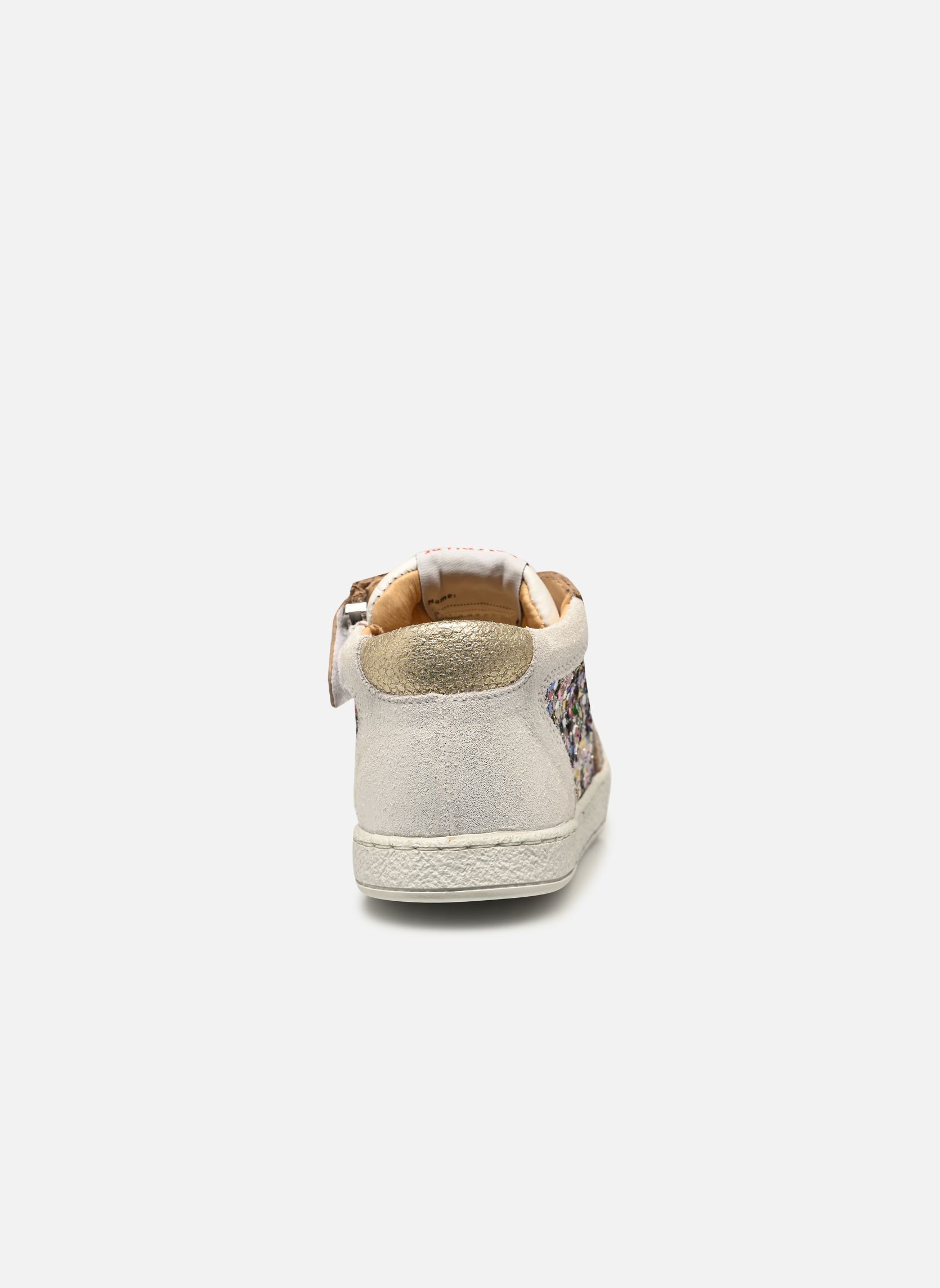 Niedrige Sneaker Mousse Zip Top mädchen silber Pom d Api Niedrige Sneaker Mousse Zip Top mädchen silber SILVER