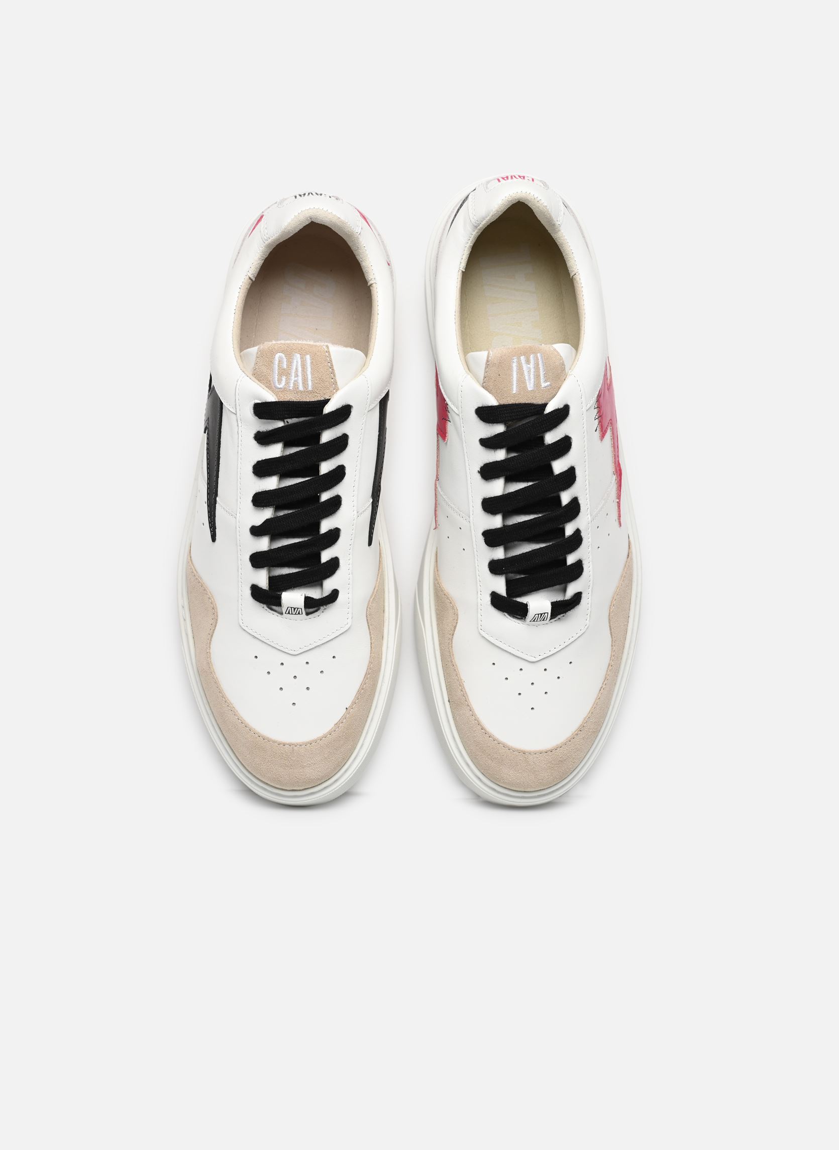 Lage sneakers Thunder W dames beige Caval Lage sneakers Thunder W dames beige Purple Shot