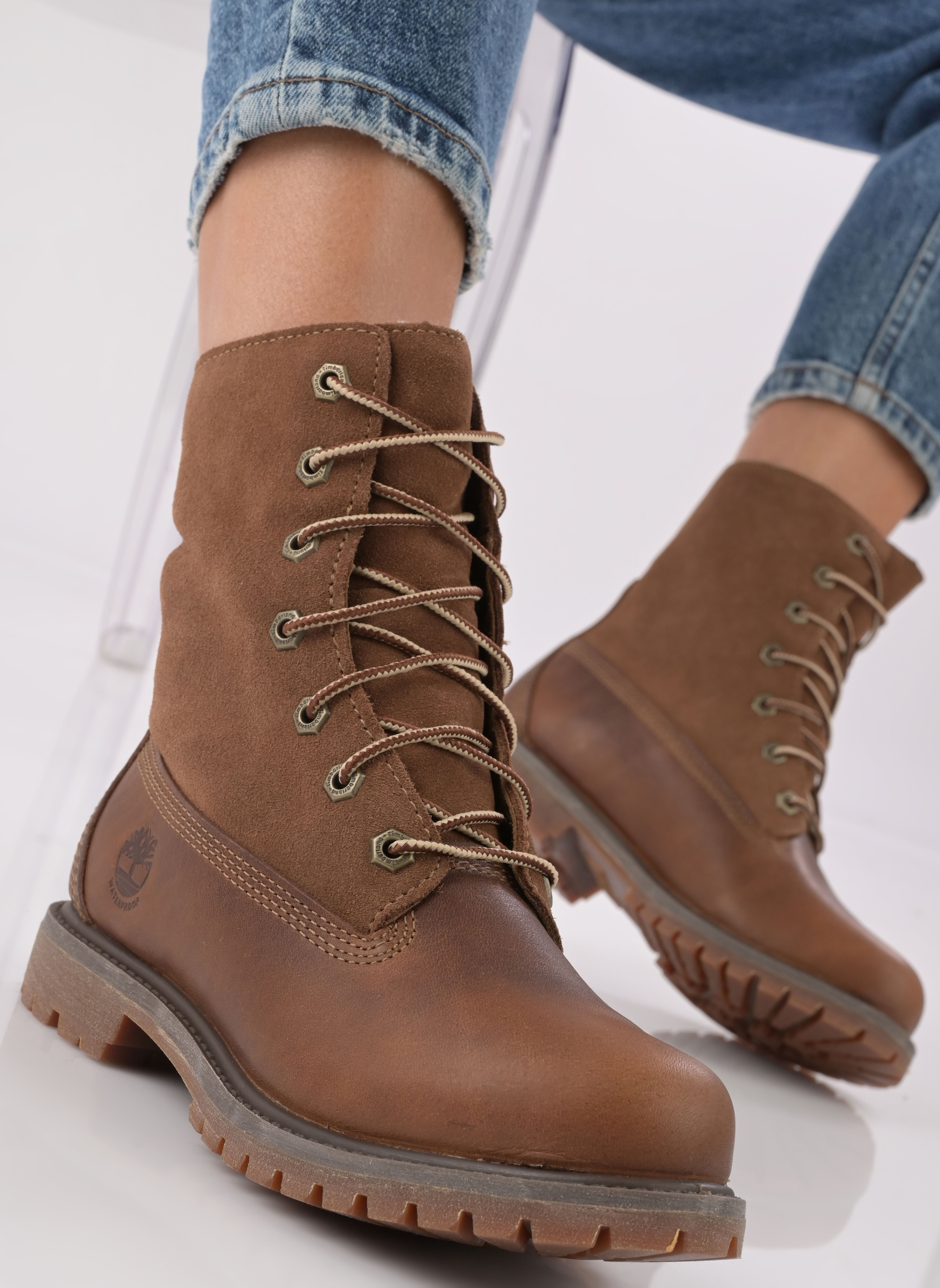 Bottines fourrées Authentics Teddy Fleece W femme marron Timberland Bottines fourrées Authentics Teddy Fleece W femme marron DK BROWN FULL GRAIN