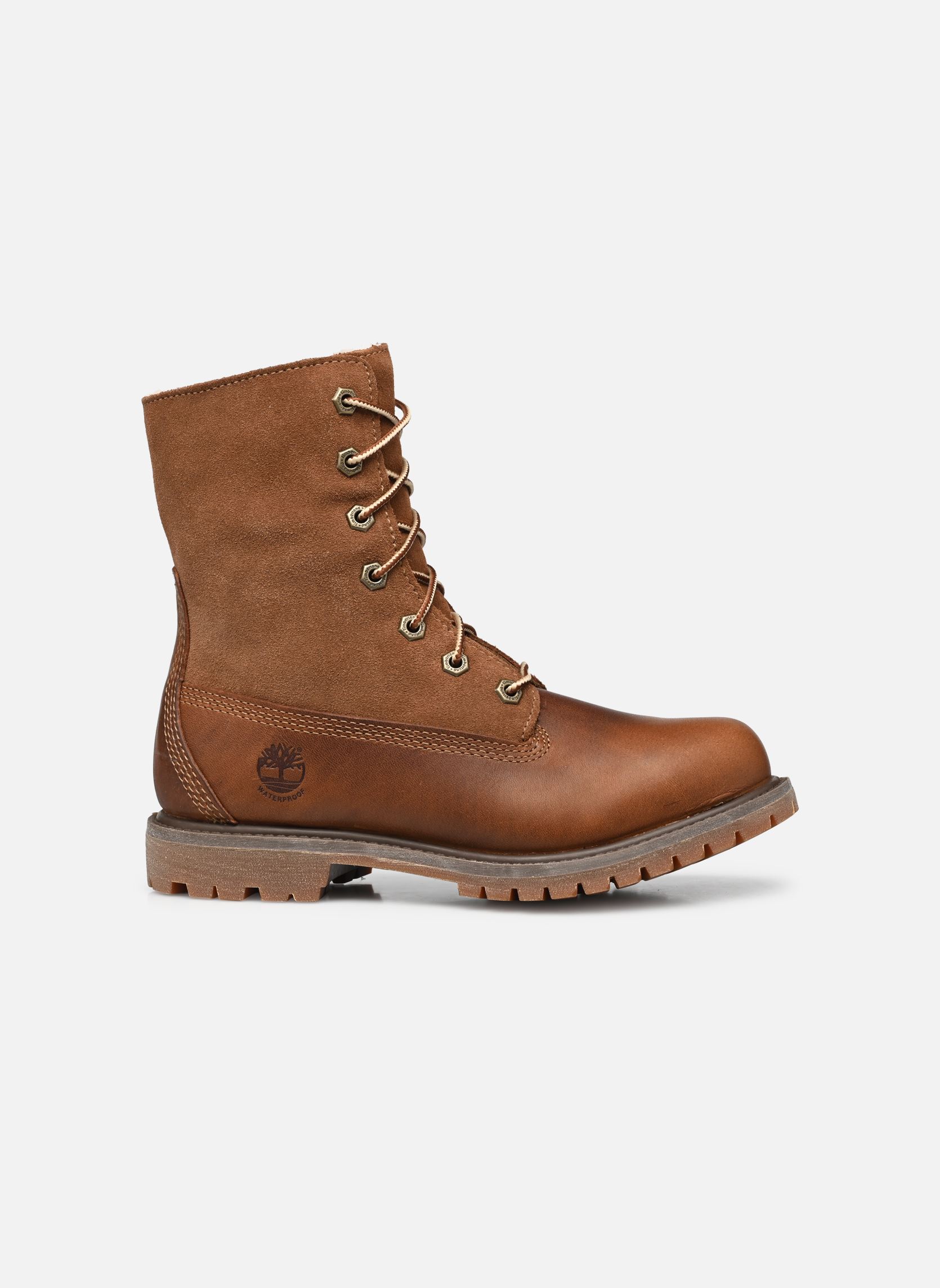 Bottines fourrées Authentics Teddy Fleece W femme marron Timberland Bottines fourrées Authentics Teddy Fleece W femme marron DK BROWN FULL GRAIN