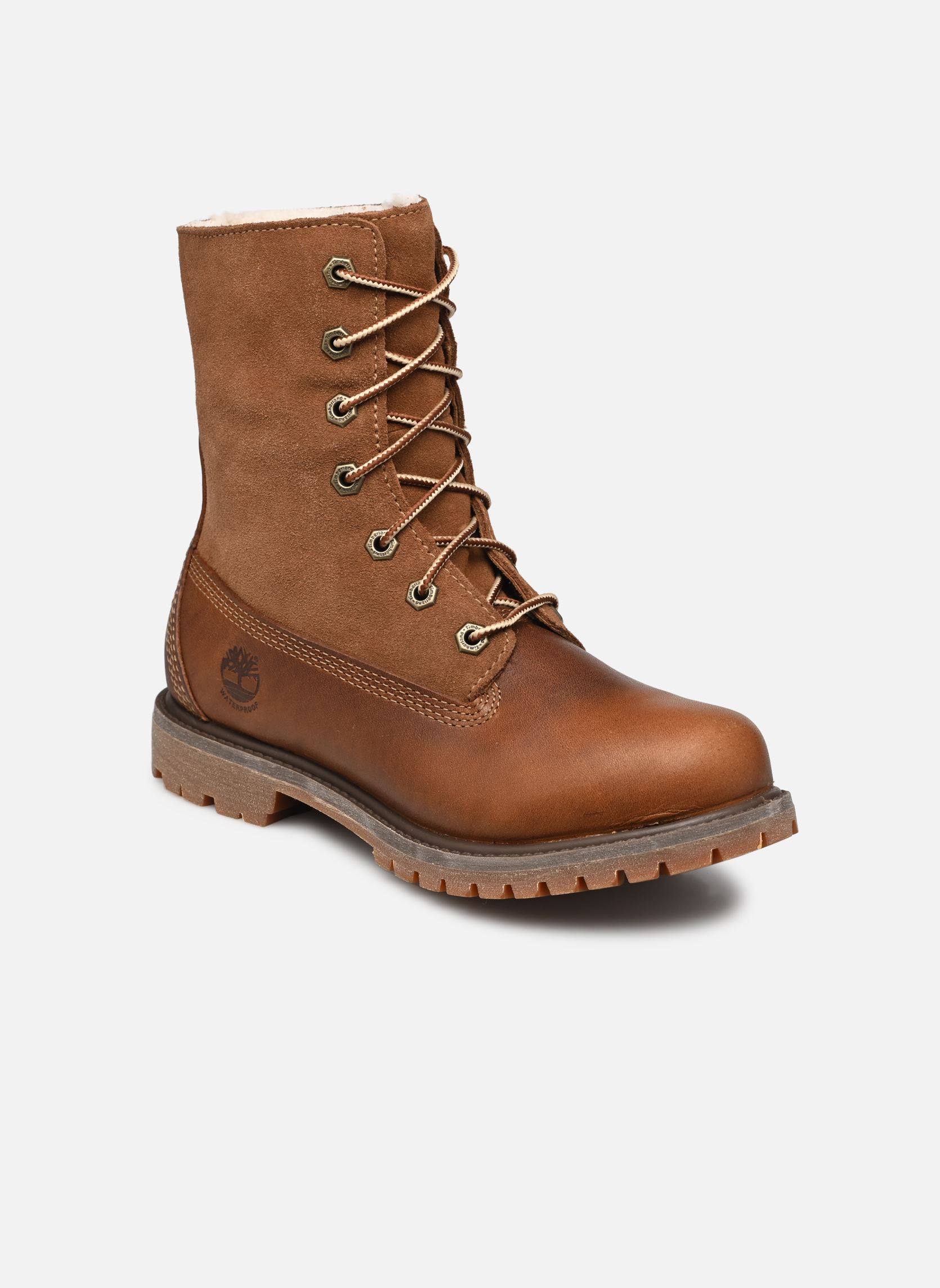 Bottines fourrées Authentics Teddy Fleece W femme marron Timberland Bottines fourrées Authentics Teddy Fleece W femme marron DK BROWN FULL GRAIN