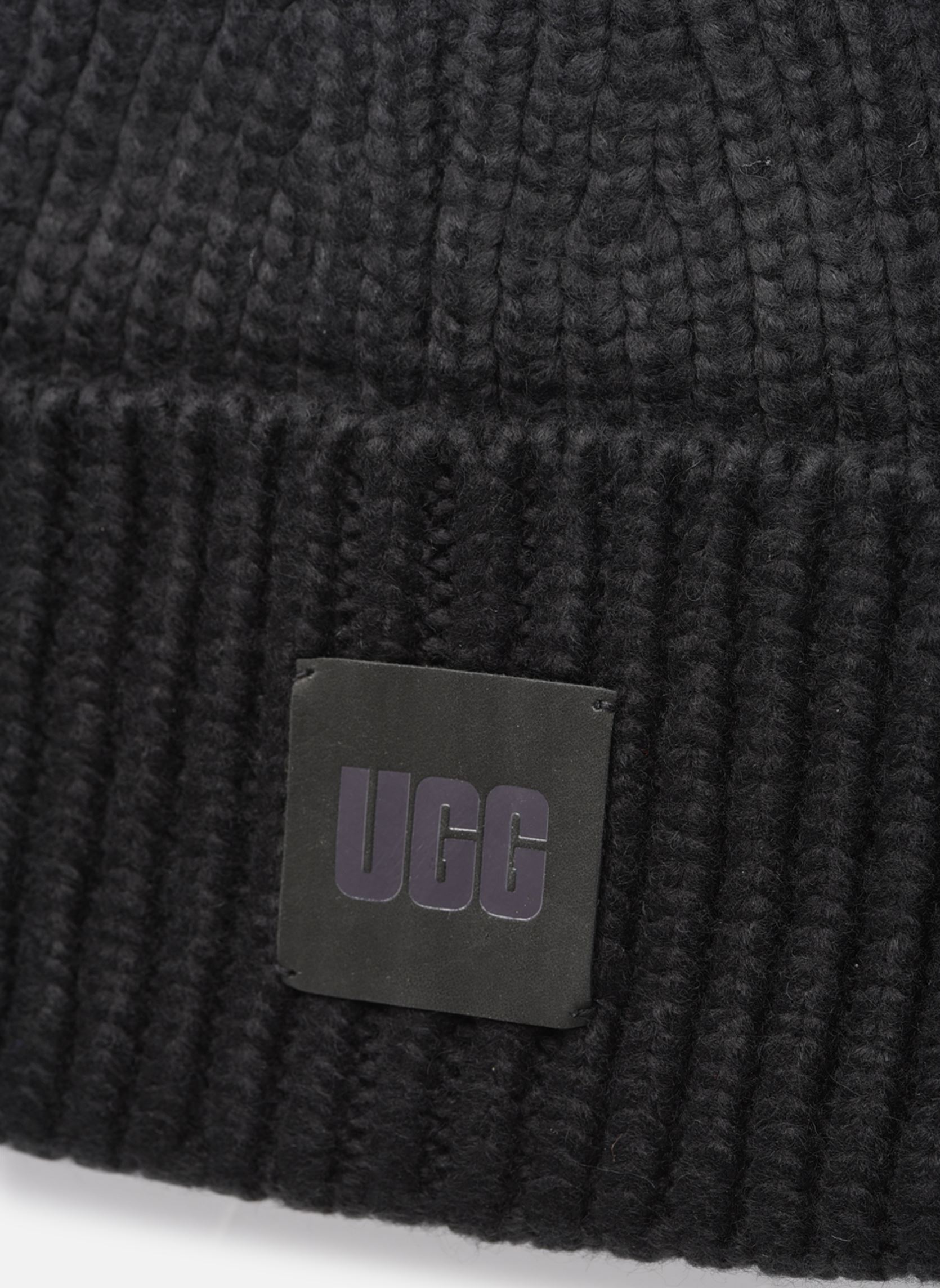 Mützen W Rib Knit Beanie schwarz UGG Mützen W Rib Knit Beanie schwarz Black