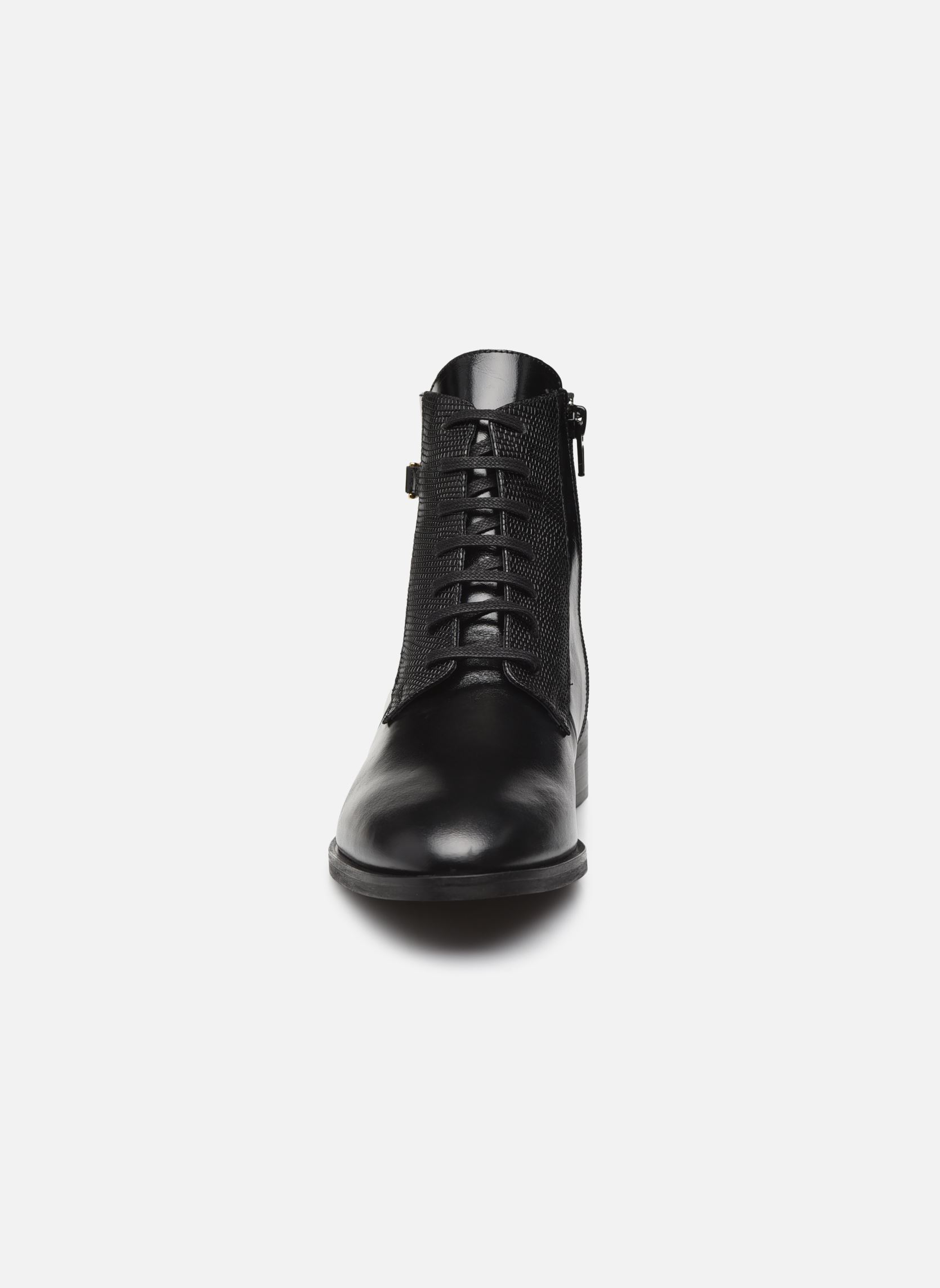 Bottines à lacets DASTAN femme noir Jonak Bottines à lacets DASTAN femme noir CUIR/REPTILE NOIR