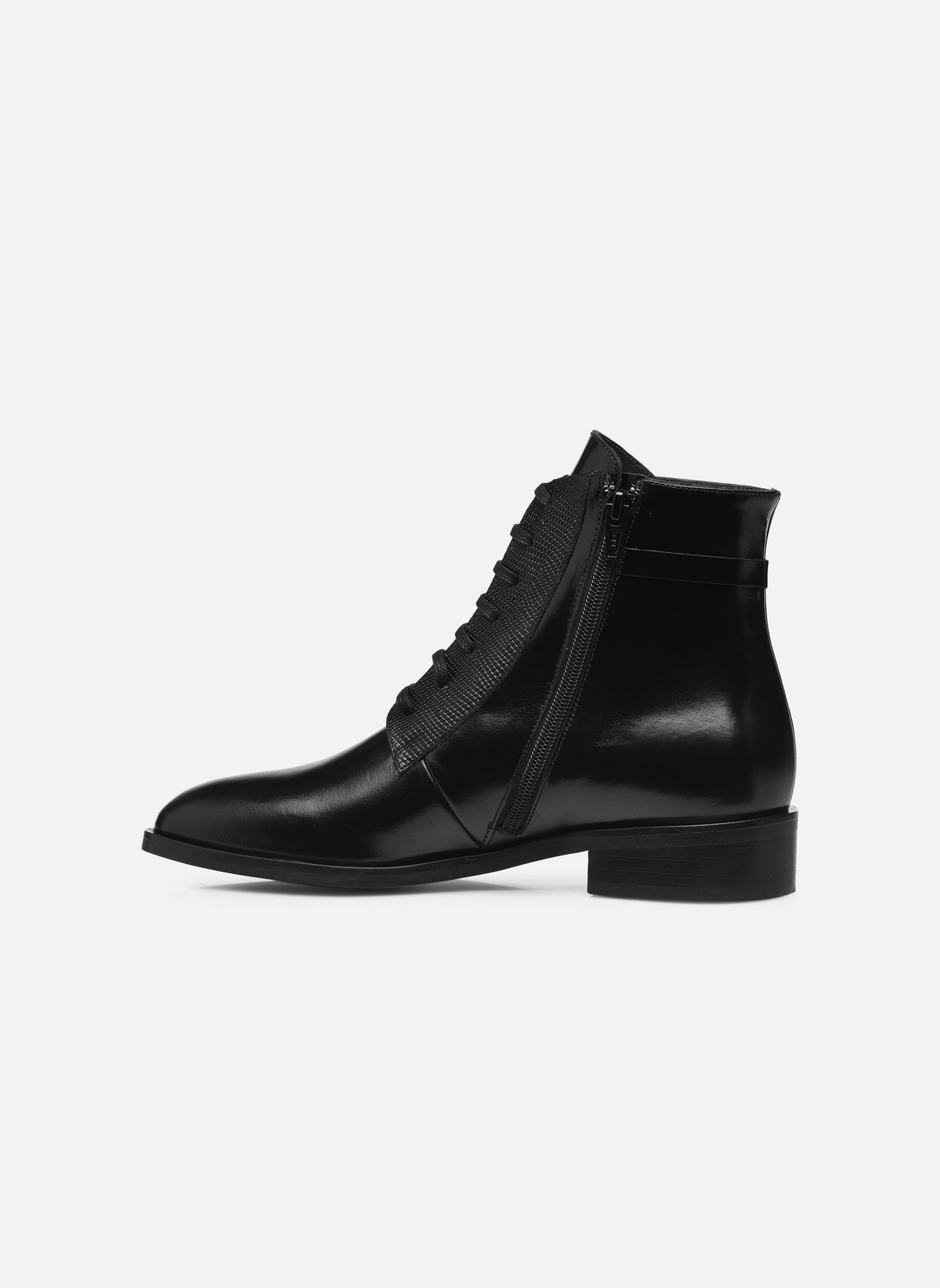 Bottines à lacets DASTAN femme noir Jonak Bottines à lacets DASTAN femme noir CUIR/REPTILE NOIR