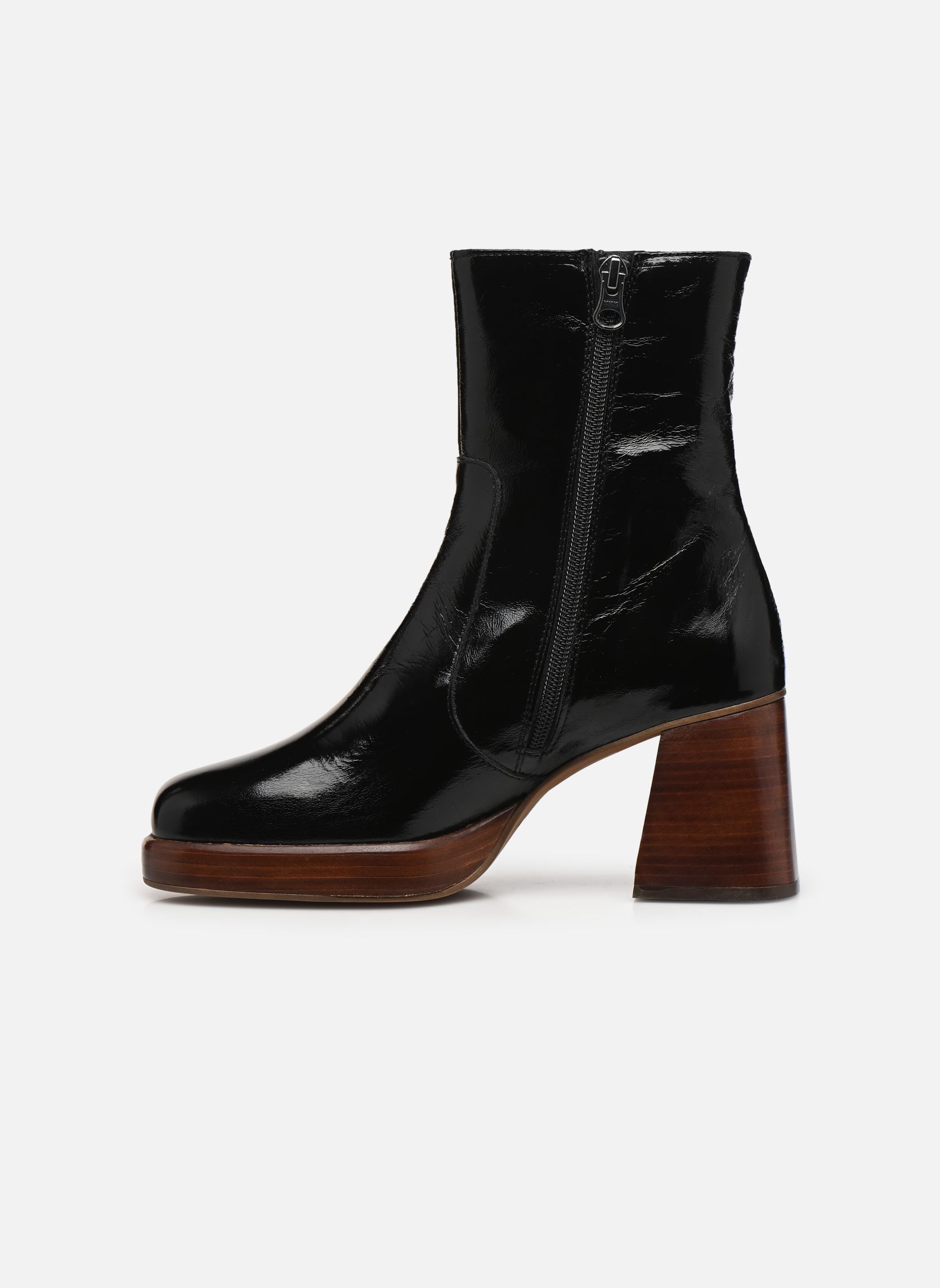 Bottines basses BRIGAND femme noir Jonak Bottines basses BRIGAND femme noir CUIR BRILLANT NOIR