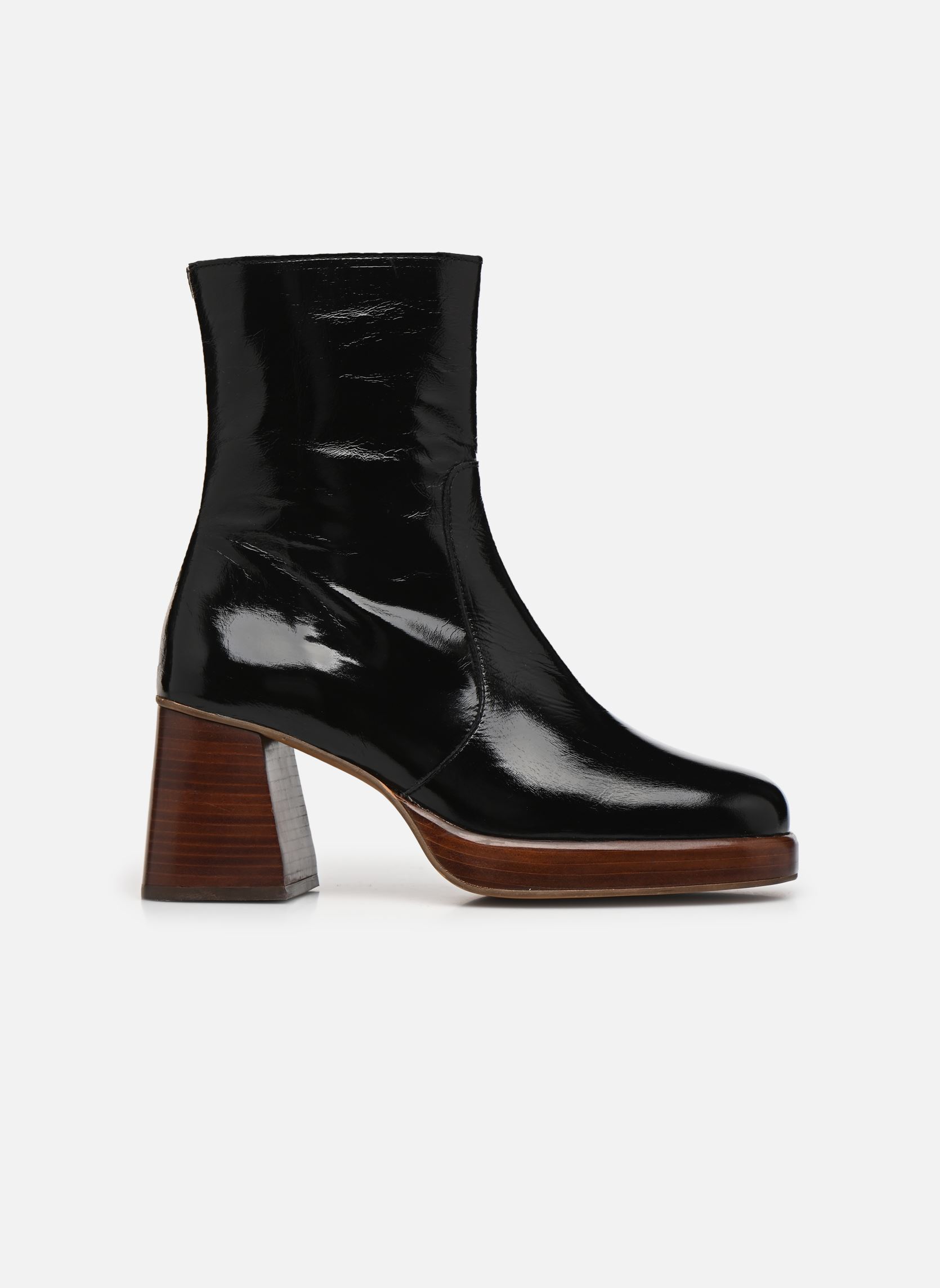 Bottines basses BRIGAND femme noir Jonak Bottines basses BRIGAND femme noir CUIR BRILLANT NOIR