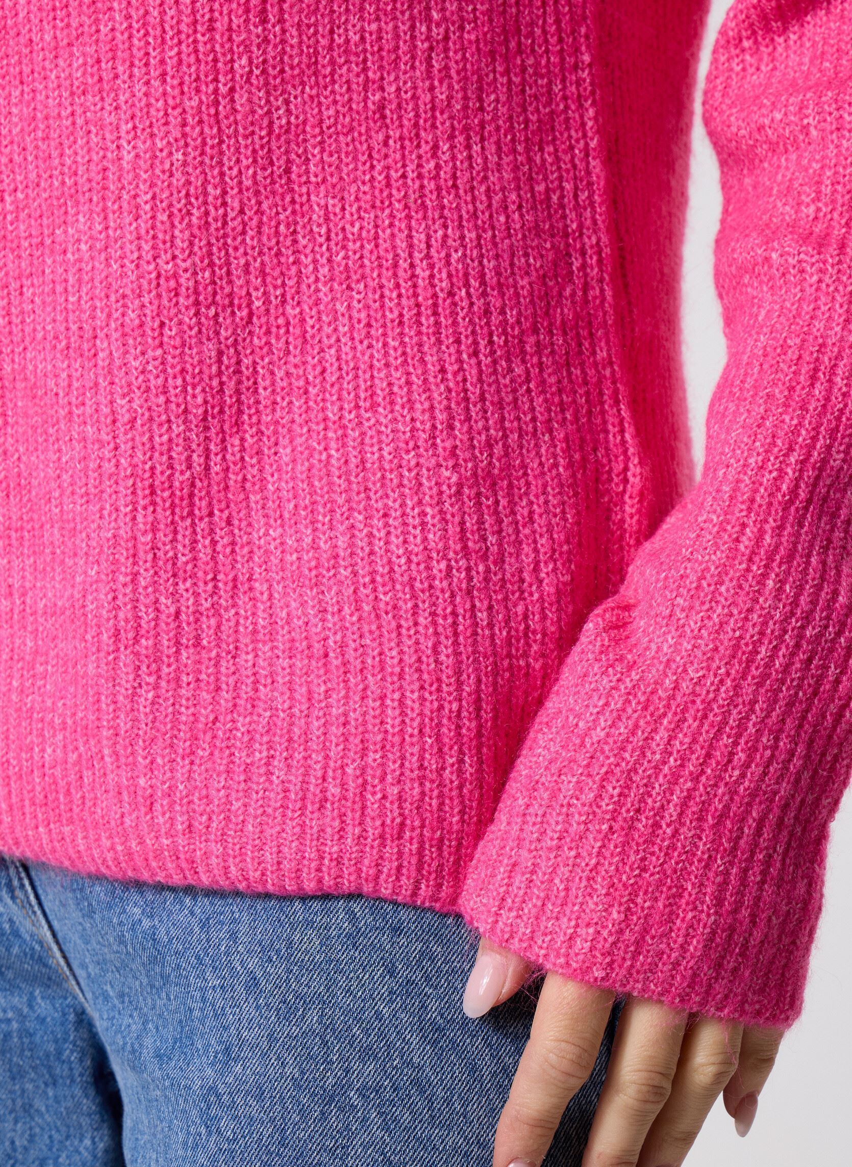 Truien Pcellen Ls V-Neck Knit Noos Bc dames roze Pieces Truien Pcellen Ls V-Neck Knit Noos Bc dames roze Beetroot Purple