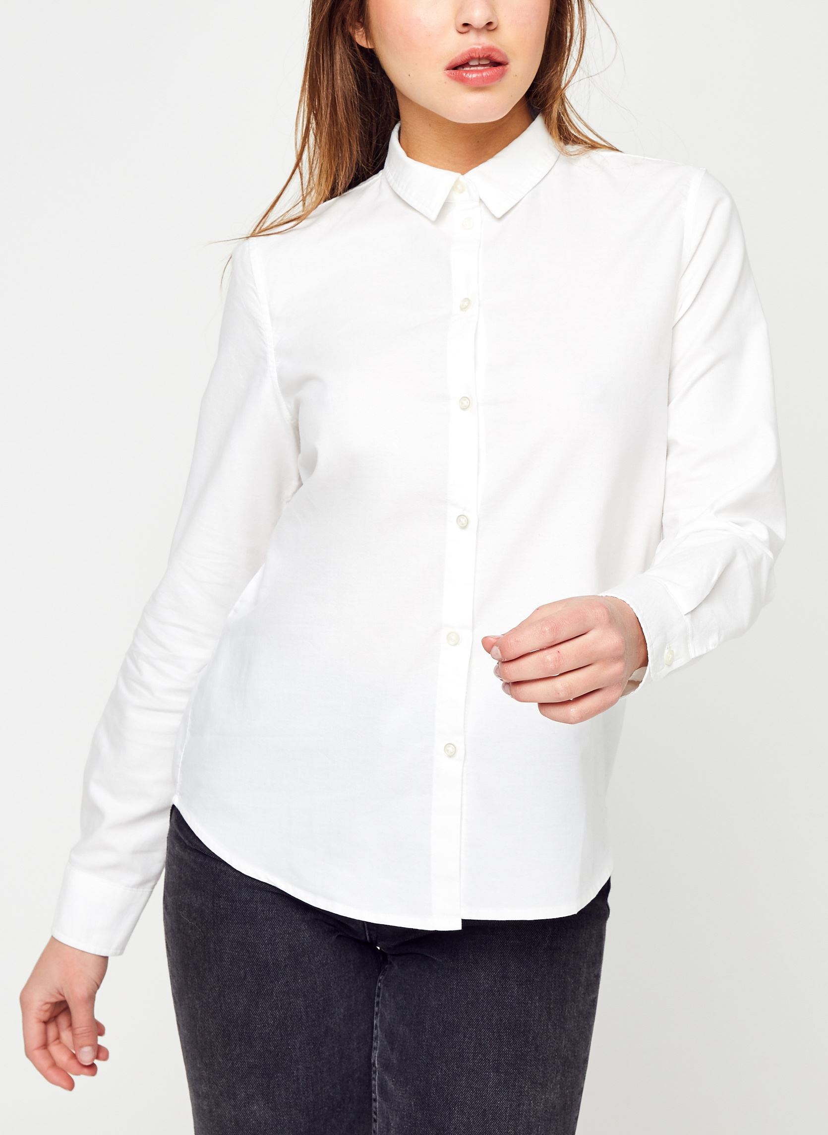 Chemises Pcirena Ls Oxford Shirt Noos Bc femme blanc Pieces Chemises Pcirena Ls Oxford Shirt Noos Bc femme blanc BRIGHT WHITE