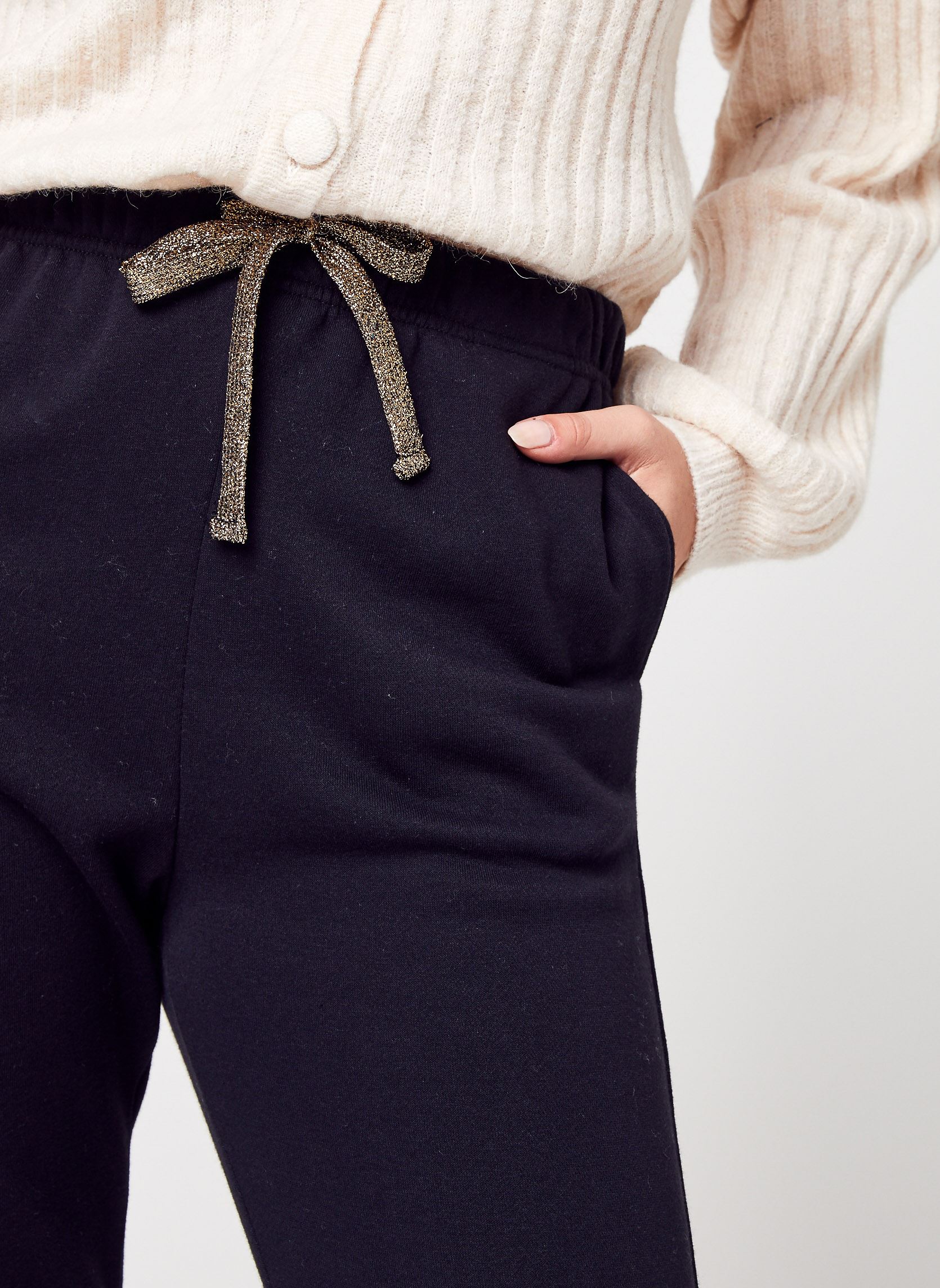 Bas de jogging Pcchilli Hw Heart Sweat Pants D2D femme noir Pieces Bas de jogging Pcchilli Hw Heart Sweat Pants D2D femme noir Black