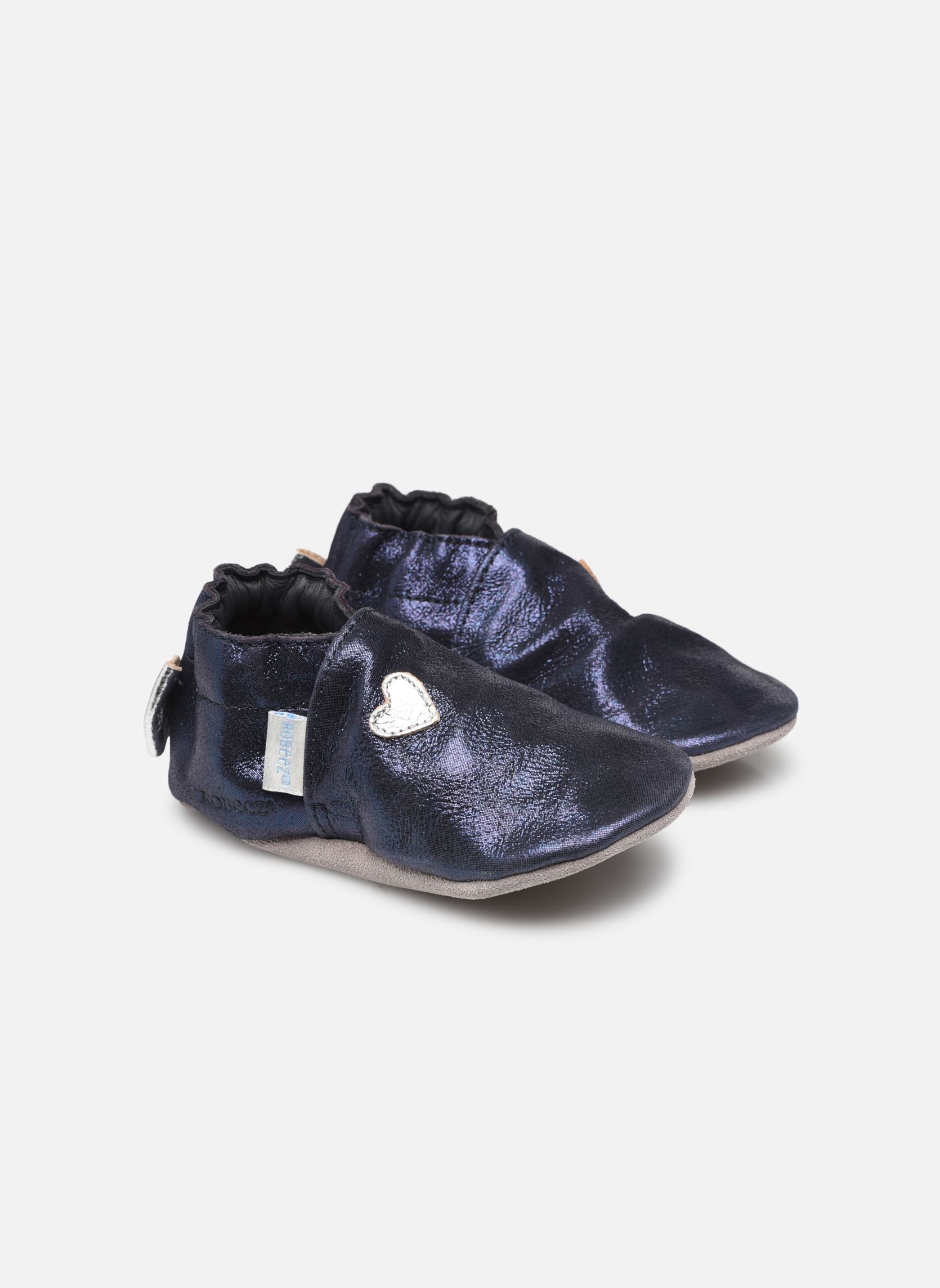 Chaussons Fille Robeez MINI LOVE Or | Pantoufles Robeez pour Enfant