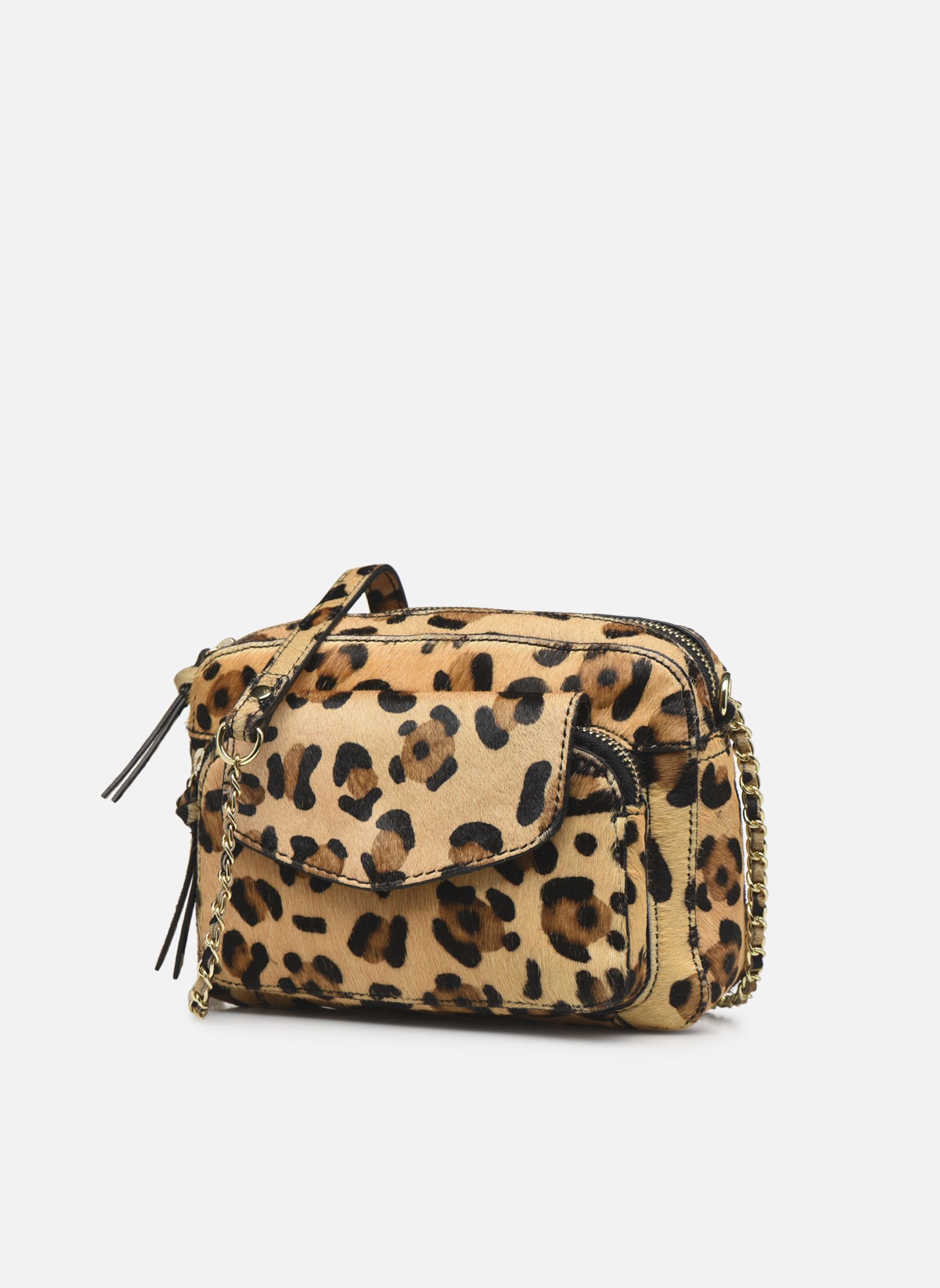 Sacs bandoulière Naino Leather Cross Over femme beige Pieces Sacs bandoulière Naino Leather Cross Over femme beige BEIGE-LEO
