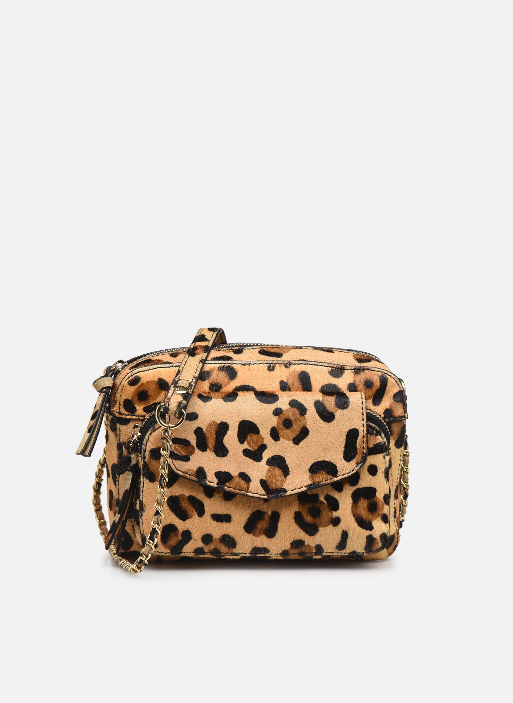Sacs bandoulière Naino Leather Cross Over femme beige Pieces Sacs bandoulière Naino Leather Cross Over femme beige BEIGE-LEO