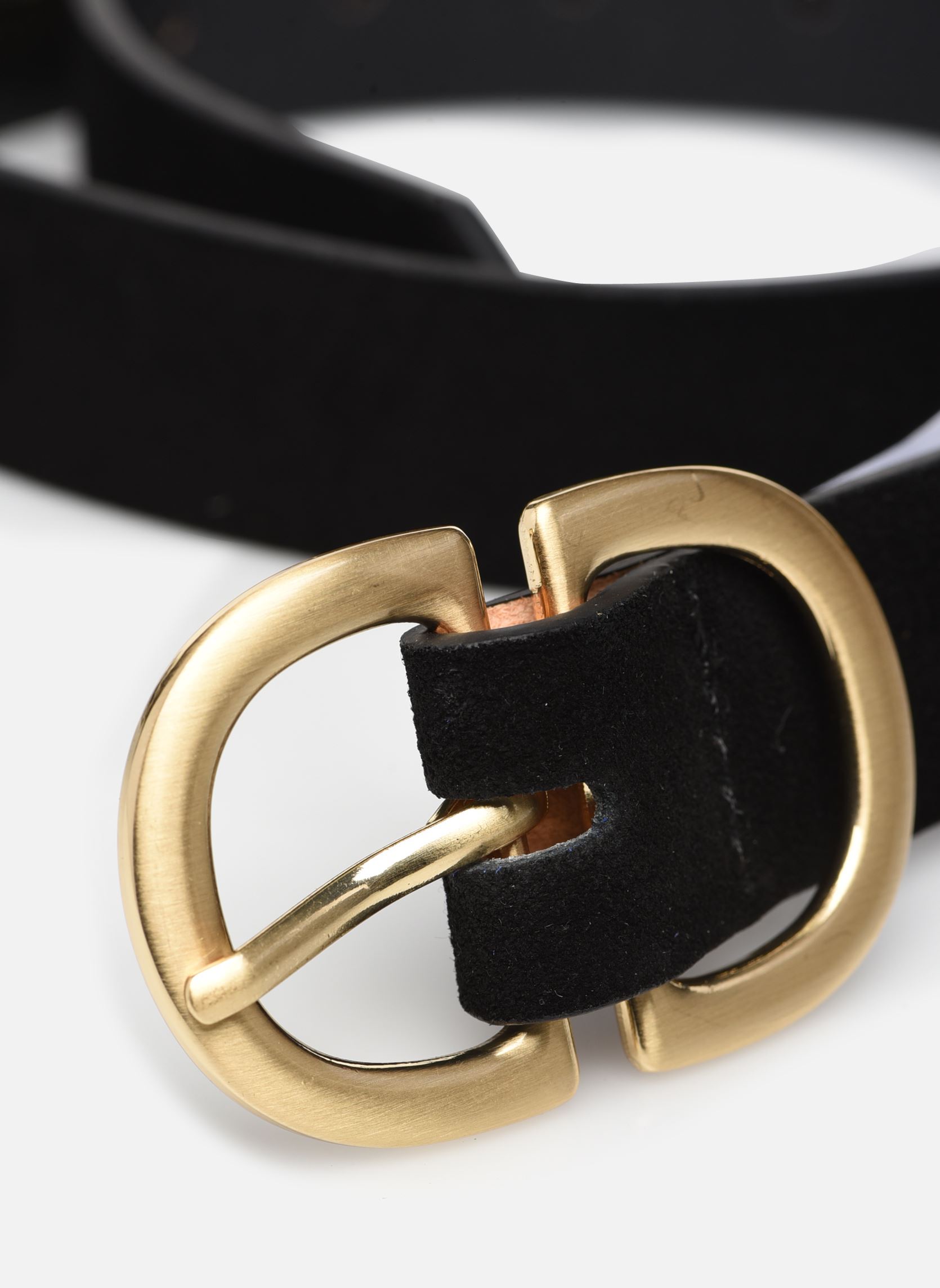 Cinture Juv Suede Jeans Belt donna nero Pieces Cinture Juv Suede Jeans Belt donna nero black-gold