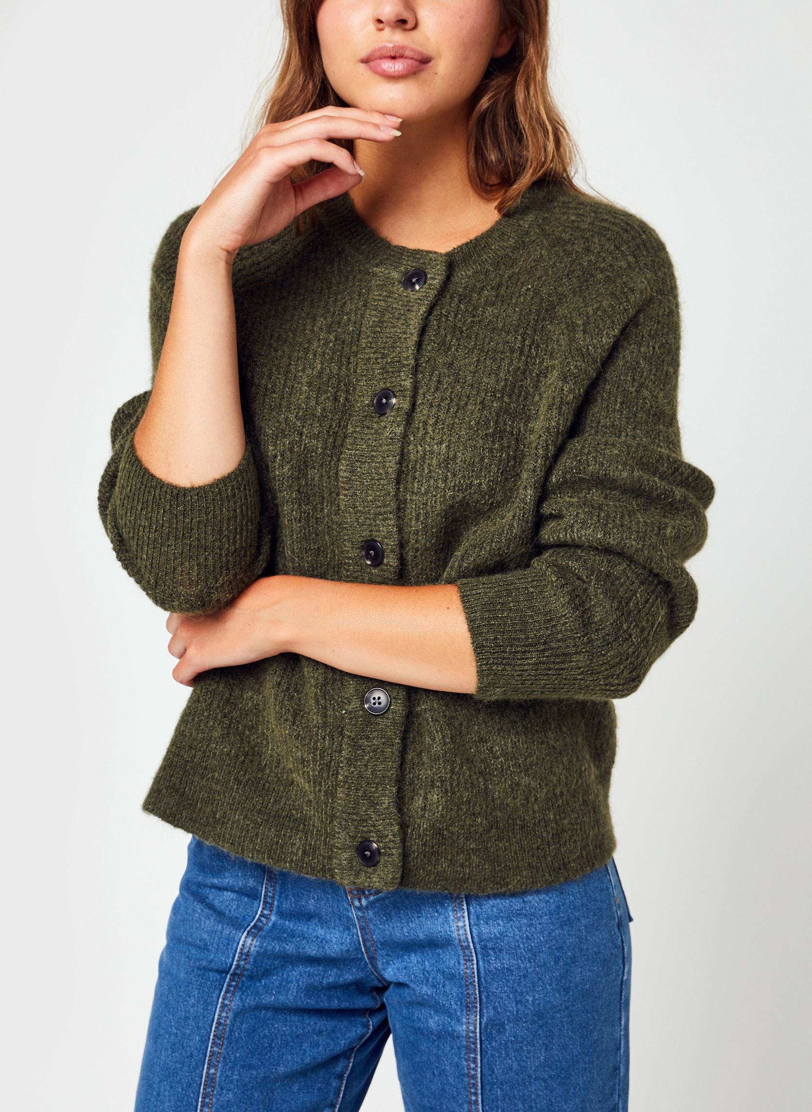 Gilets Slflulu Ls Knit Short Cardigan B Noos femme vert Selected Femme Gilets Slflulu Ls Knit Short Cardigan B Noos femme vert KALAMATA