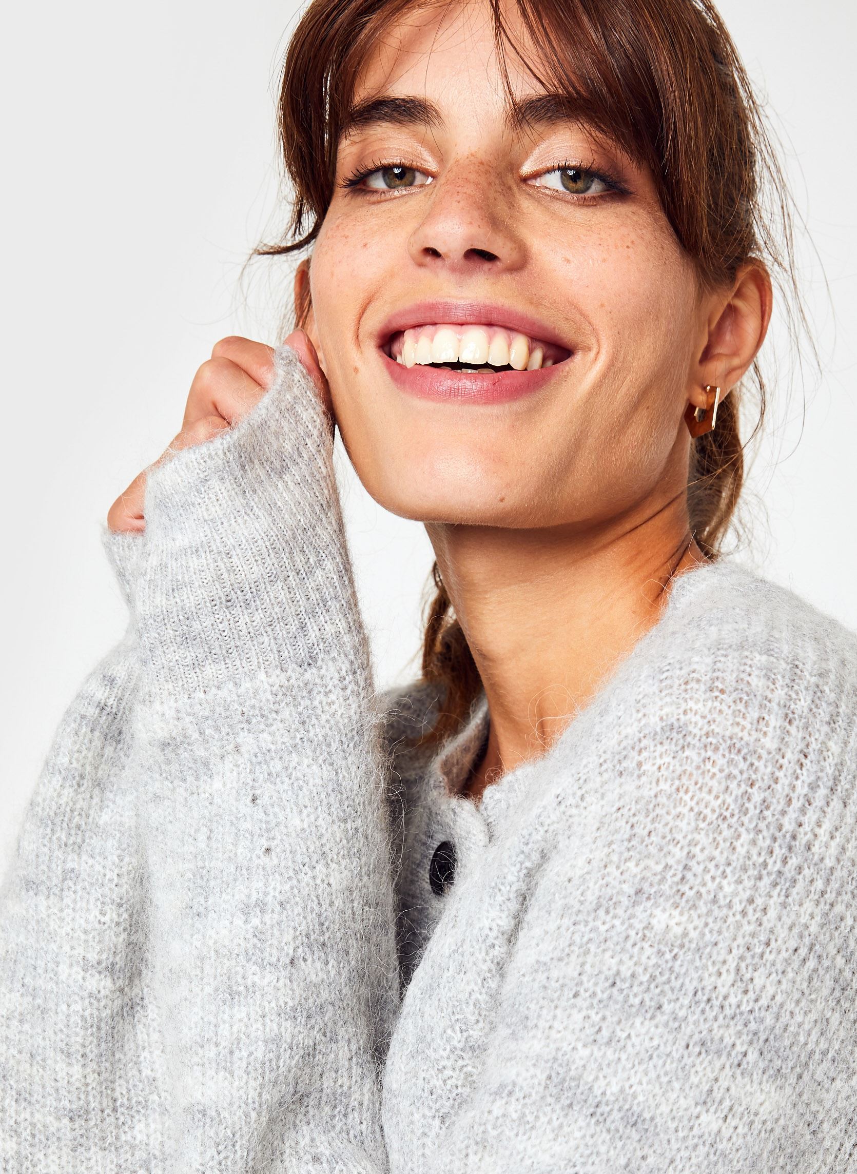 Chalecos Slflulu Ls Knit Short Cardigan B Noos mujer gris Selected Femme Chalecos Slflulu Ls Knit Short Cardigan B Noos mujer gris LIGHT GREY MELANGE