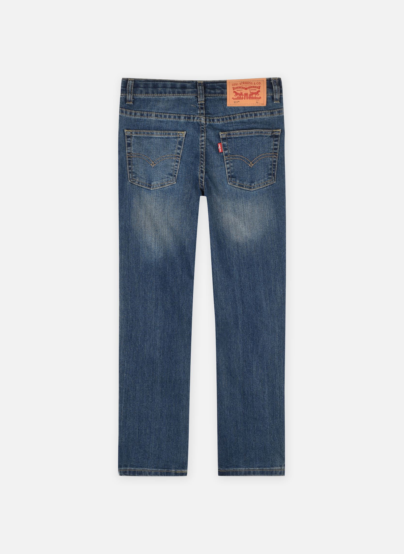 Jeans slim et skinny Lvb-511 Slim Fit Jeans NPU garçon bleu Levi's Jeans slim et skinny Lvb-511 Slim Fit Jeans NPU garçon bleu M8N - YUCATAN