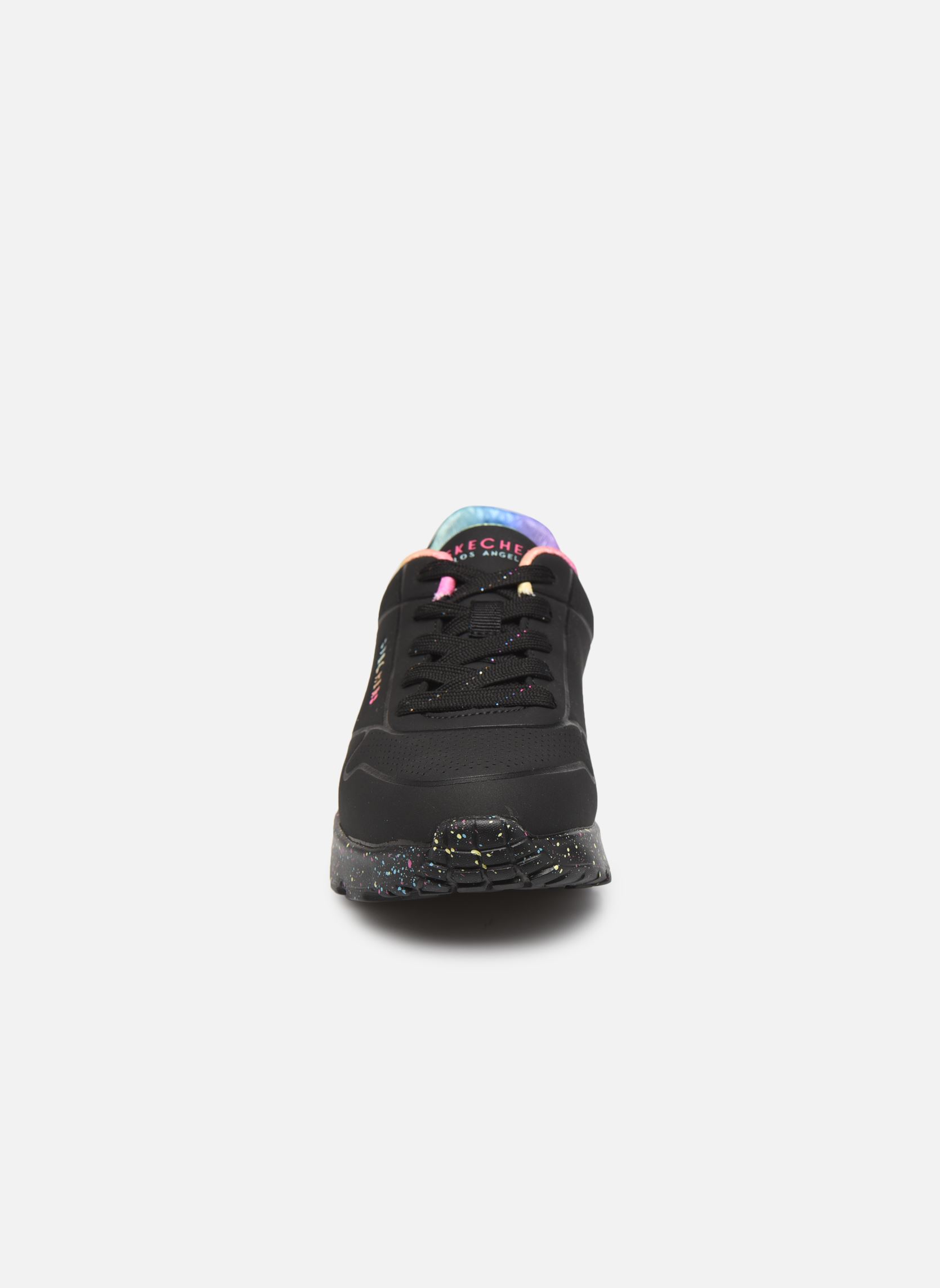 Niedrige Sneaker UNO LITE RAINBOW SPECK mädchen schwarz Skechers Niedrige Sneaker UNO LITE RAINBOW SPECK mädchen schwarz BKMT