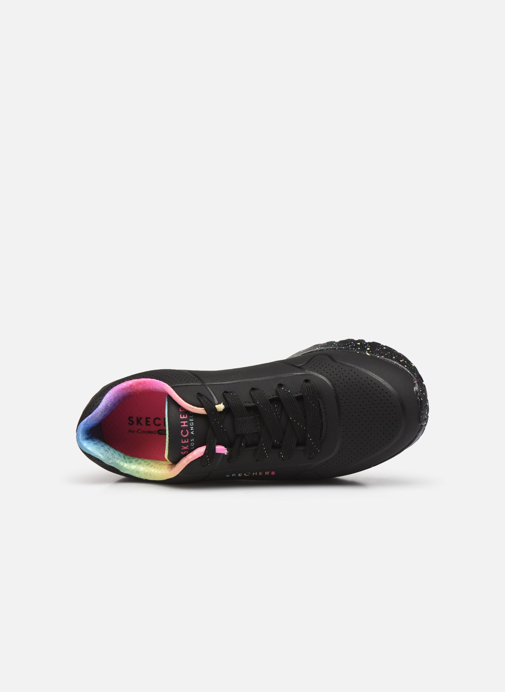 Niedrige Sneaker UNO LITE RAINBOW SPECK mädchen schwarz Skechers Niedrige Sneaker UNO LITE RAINBOW SPECK mädchen schwarz BKMT