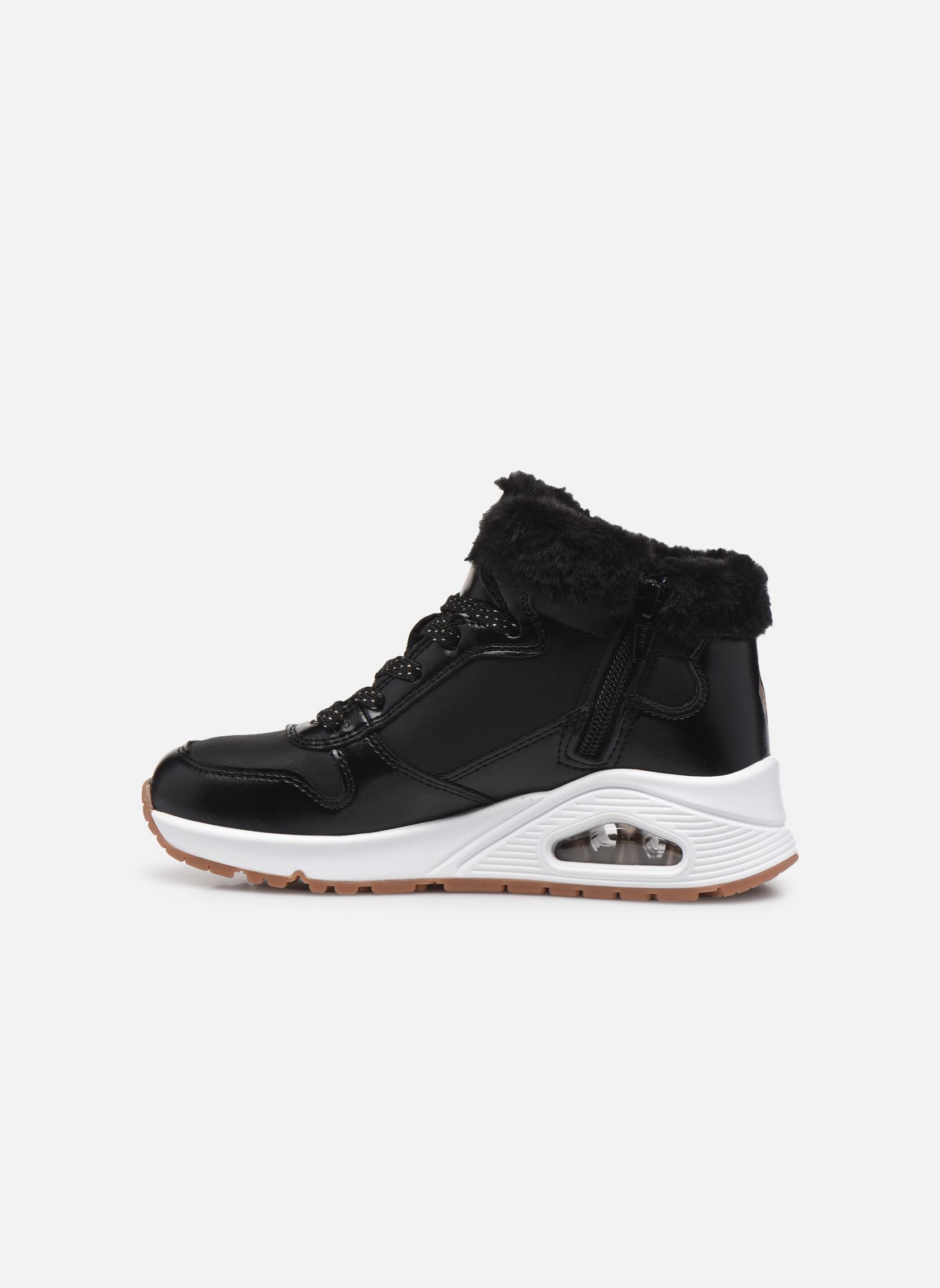 Niedrige Sneaker UNO COZY ON AIR mädchen schwarz Skechers Niedrige Sneaker UNO COZY ON AIR mädchen schwarz BKRG