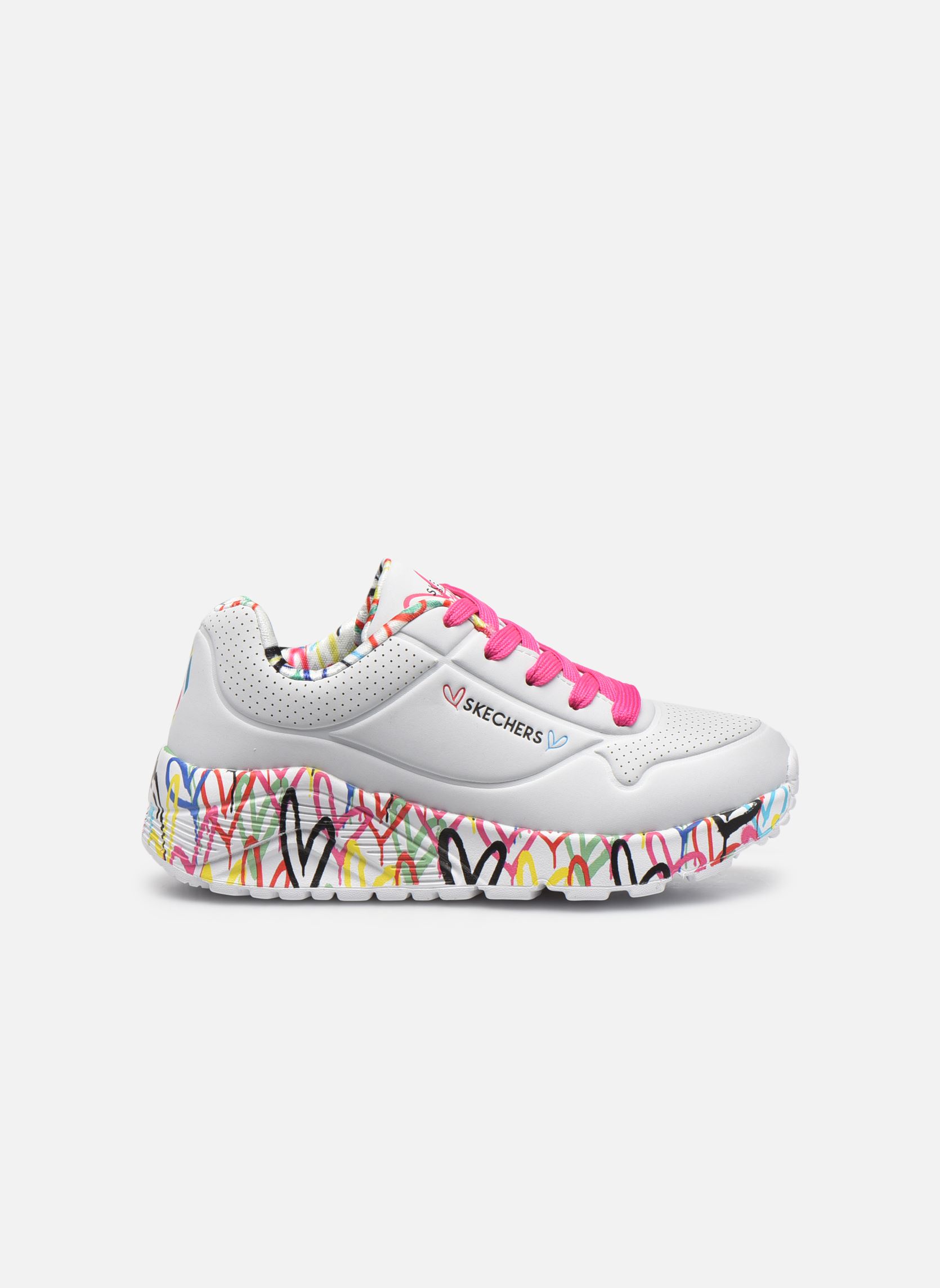 Baskets basses Uno Lite - Lovely Luv Goldcrown fille blanc Skechers Baskets basses Uno Lite - Lovely Luv Goldcrown fille blanc WMLT