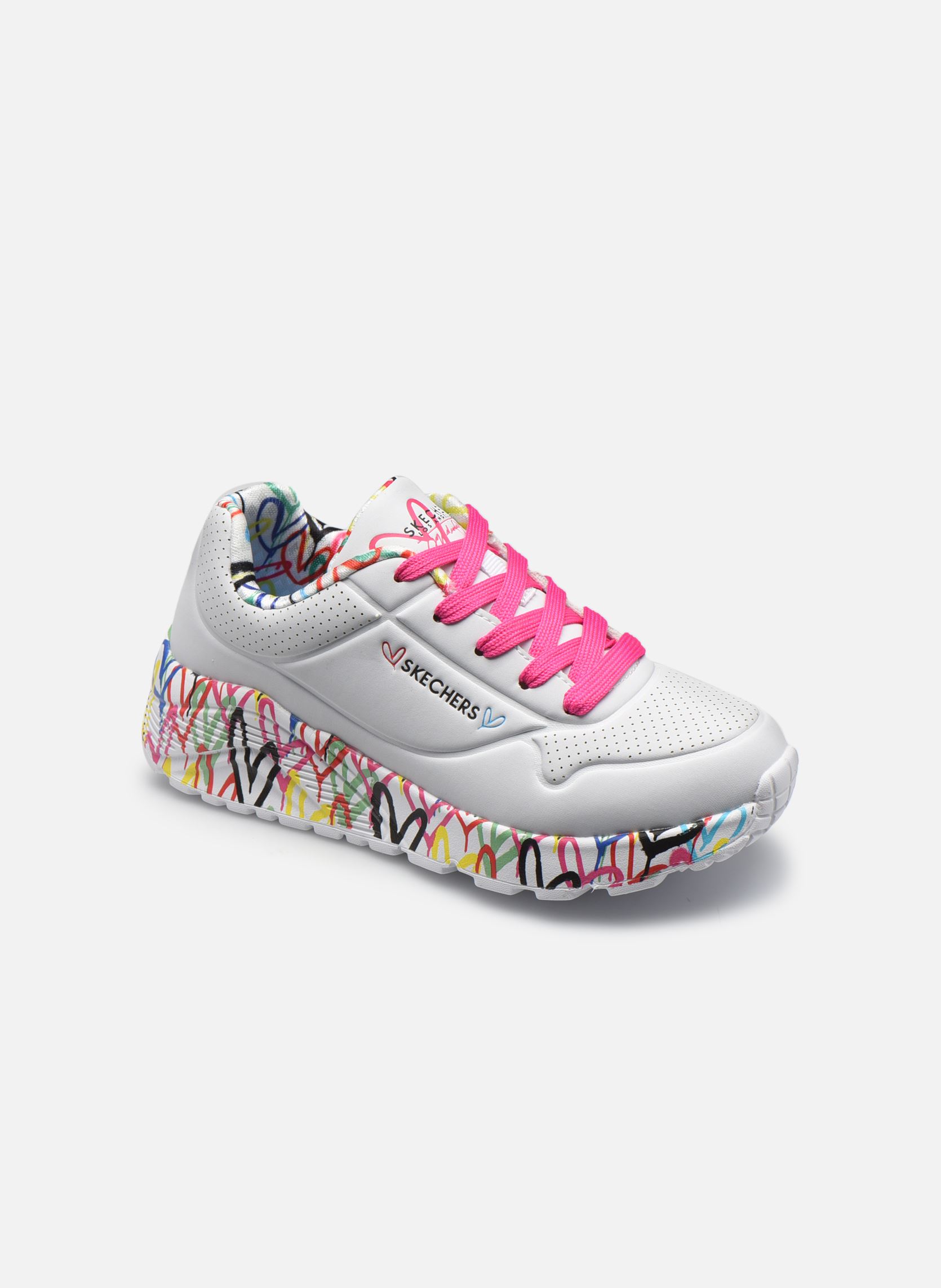 Baskets basses Uno Lite - Lovely Luv Goldcrown fille blanc Skechers Baskets basses Uno Lite - Lovely Luv Goldcrown fille blanc WMLT