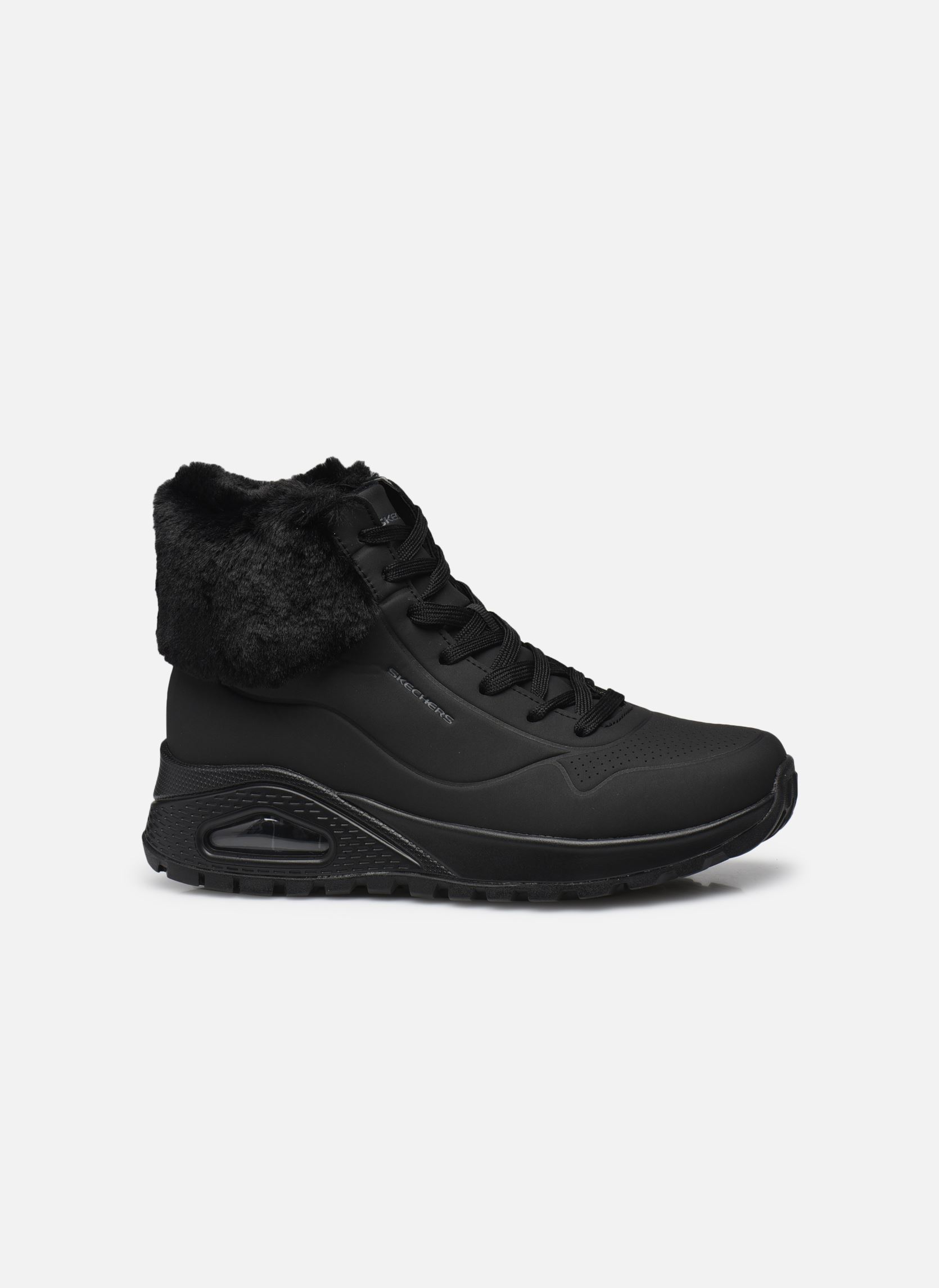 Stivaletti con lacci UNO RUGGED donna nero Skechers Stivaletti con lacci UNO RUGGED donna nero BBK