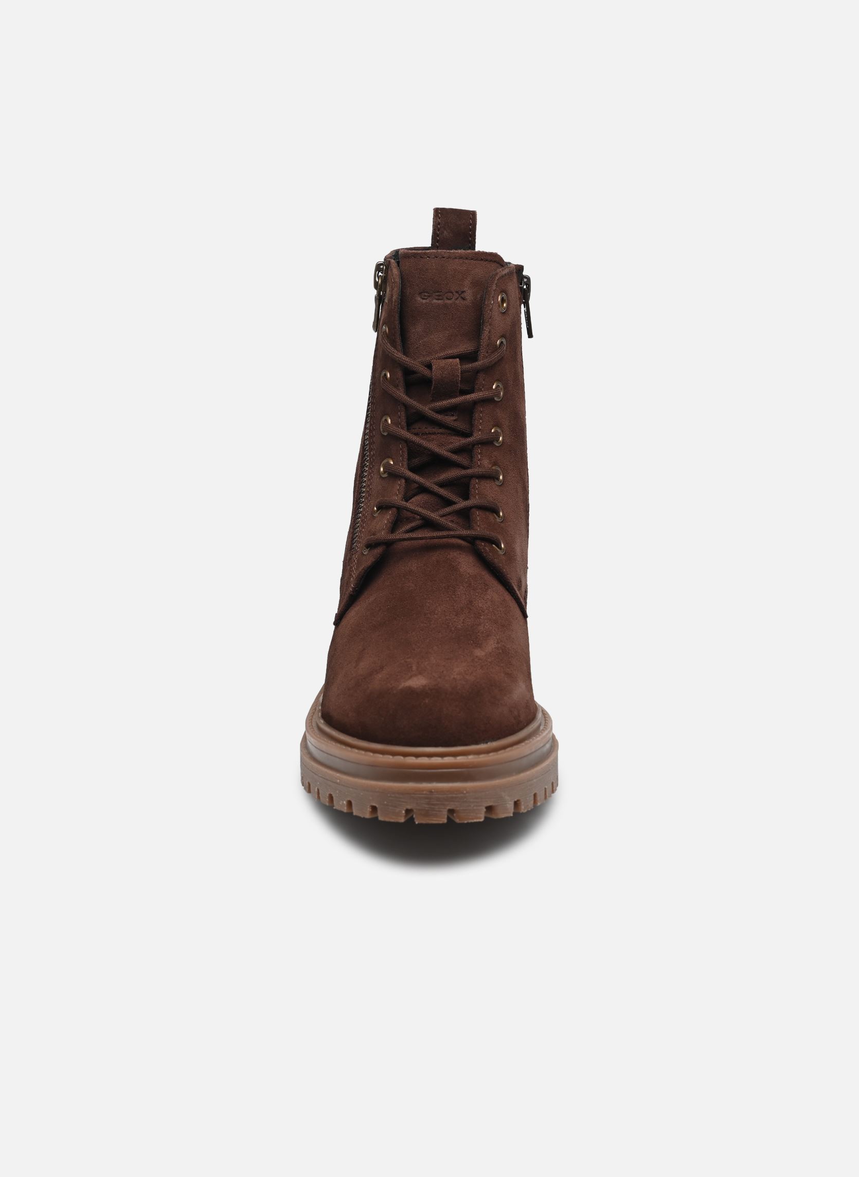 Bottines à lacets D IRIDEA D16HRF femme marron Geox Bottines à lacets D IRIDEA D16HRF femme marron Brun Foncé
